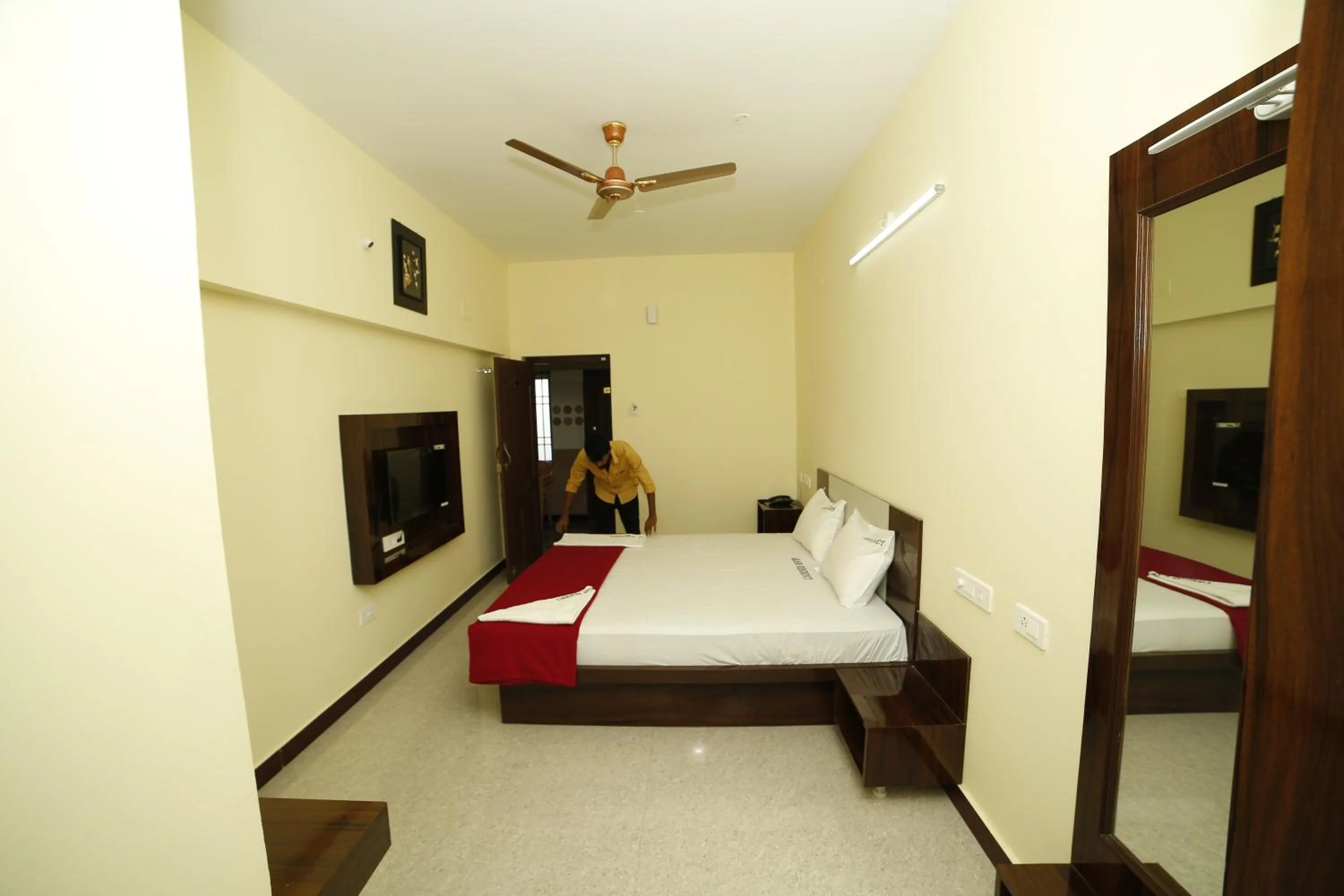 Bedroom, Bed in Akash Residency
