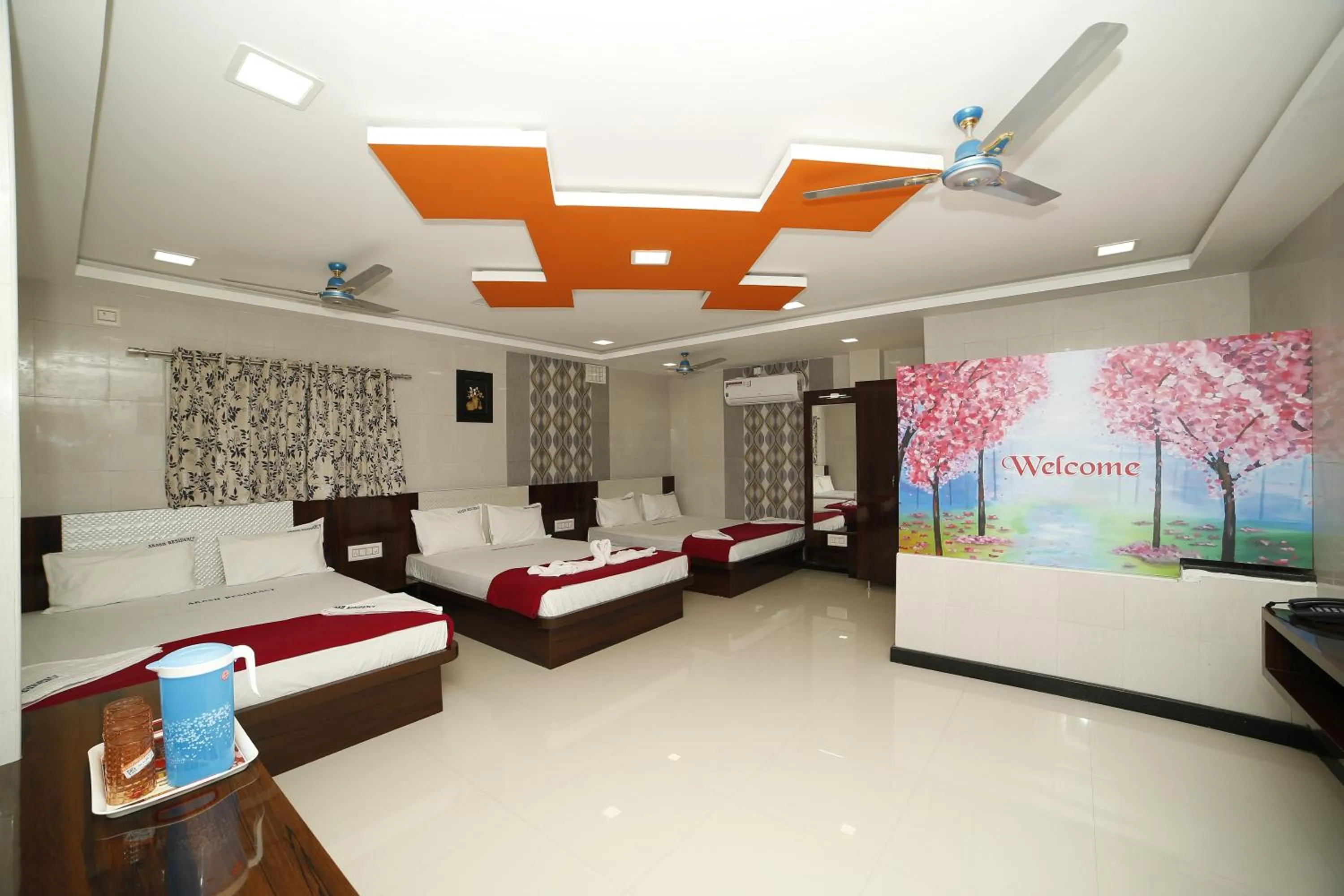 Bedroom, Bed in Akash Residency
