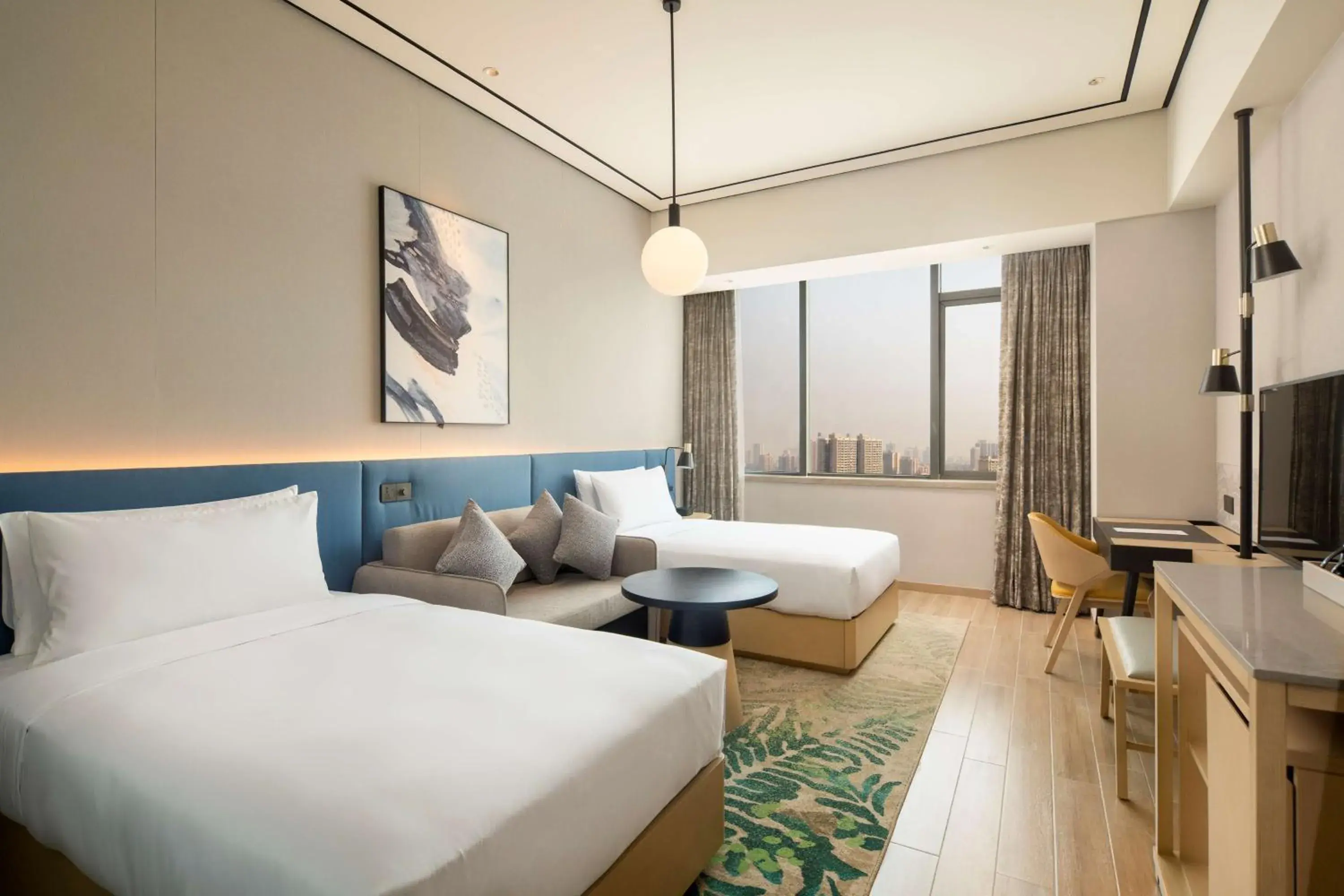 Twin Guest Room in Hilton Garden Inn Changde Dingcheng Twin Guest Room in Hilton Garden Inn Changde Dingcheng