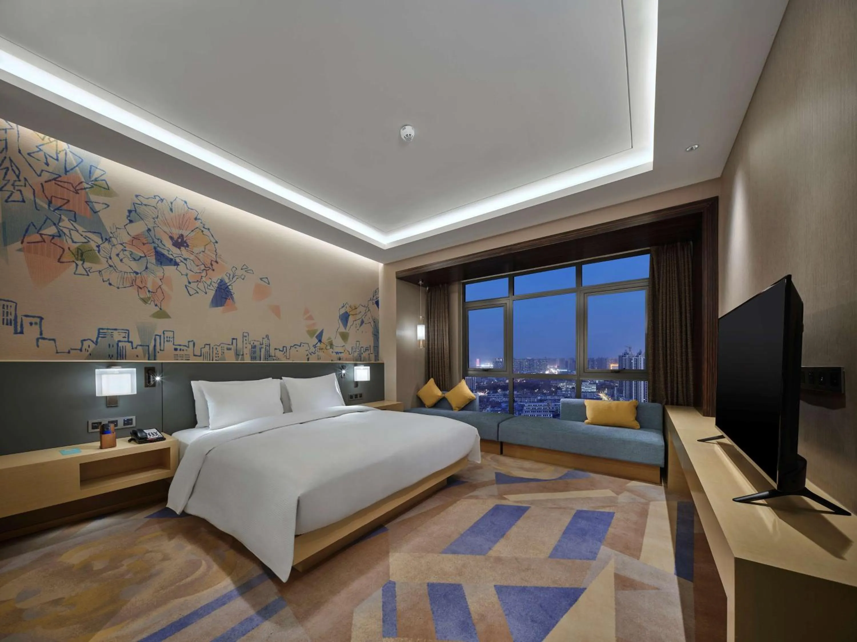 View (from property/room), Bed in Hilton Garden Inn Heze