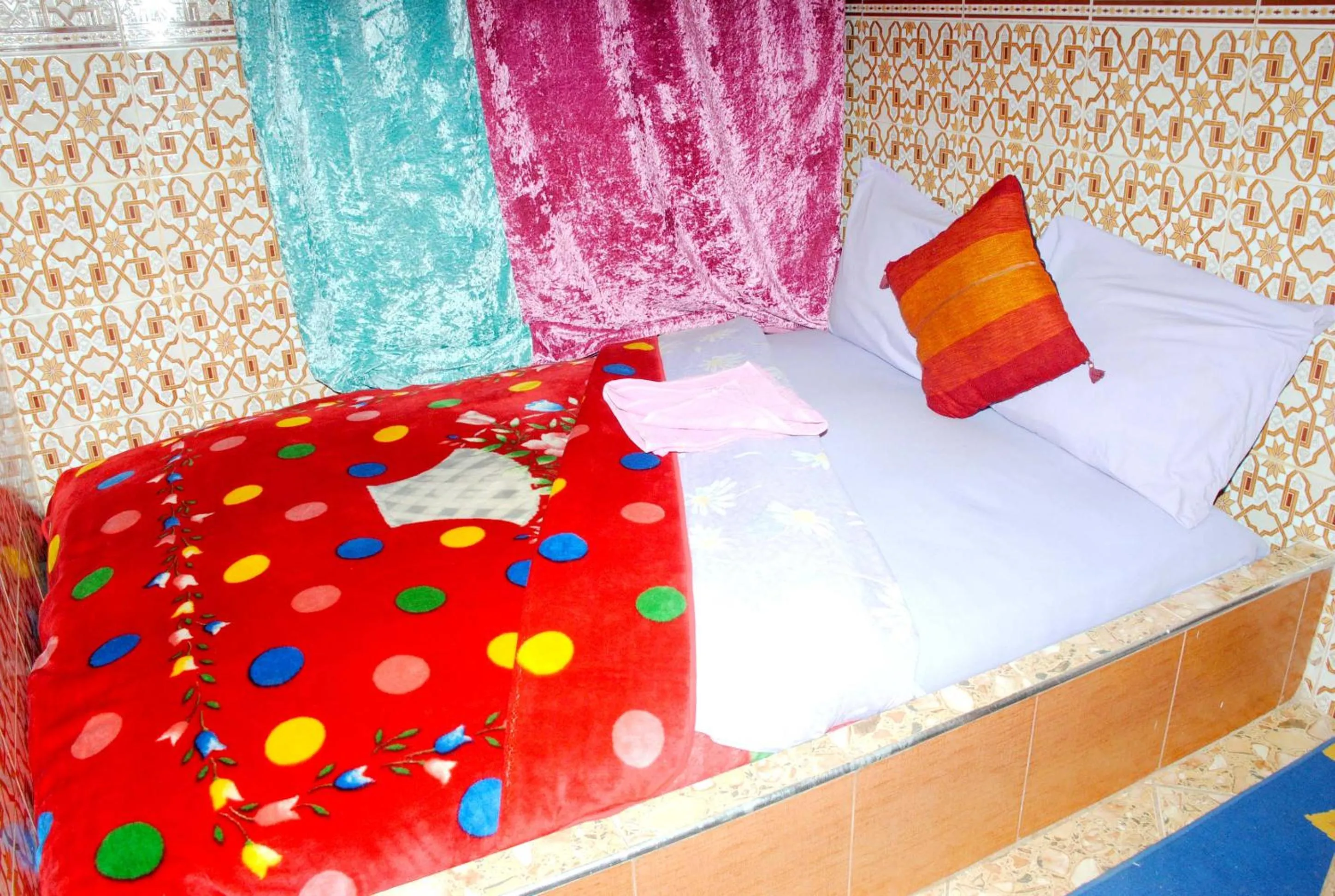 Bed in Hotel France Ouzoud