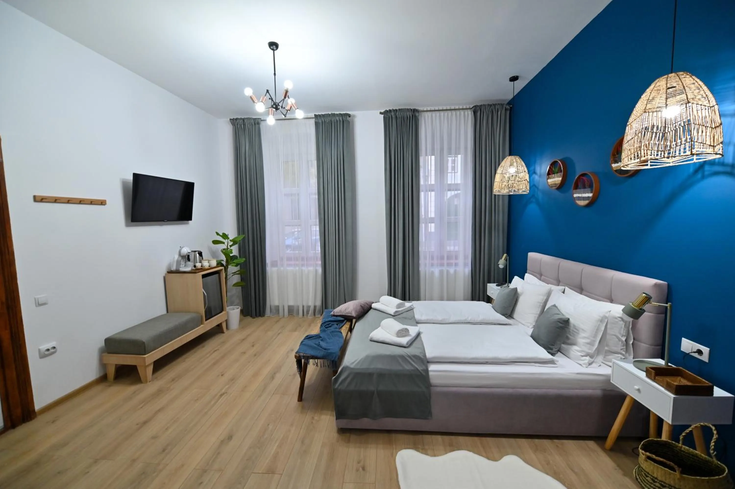 Bed in Althof Apartments