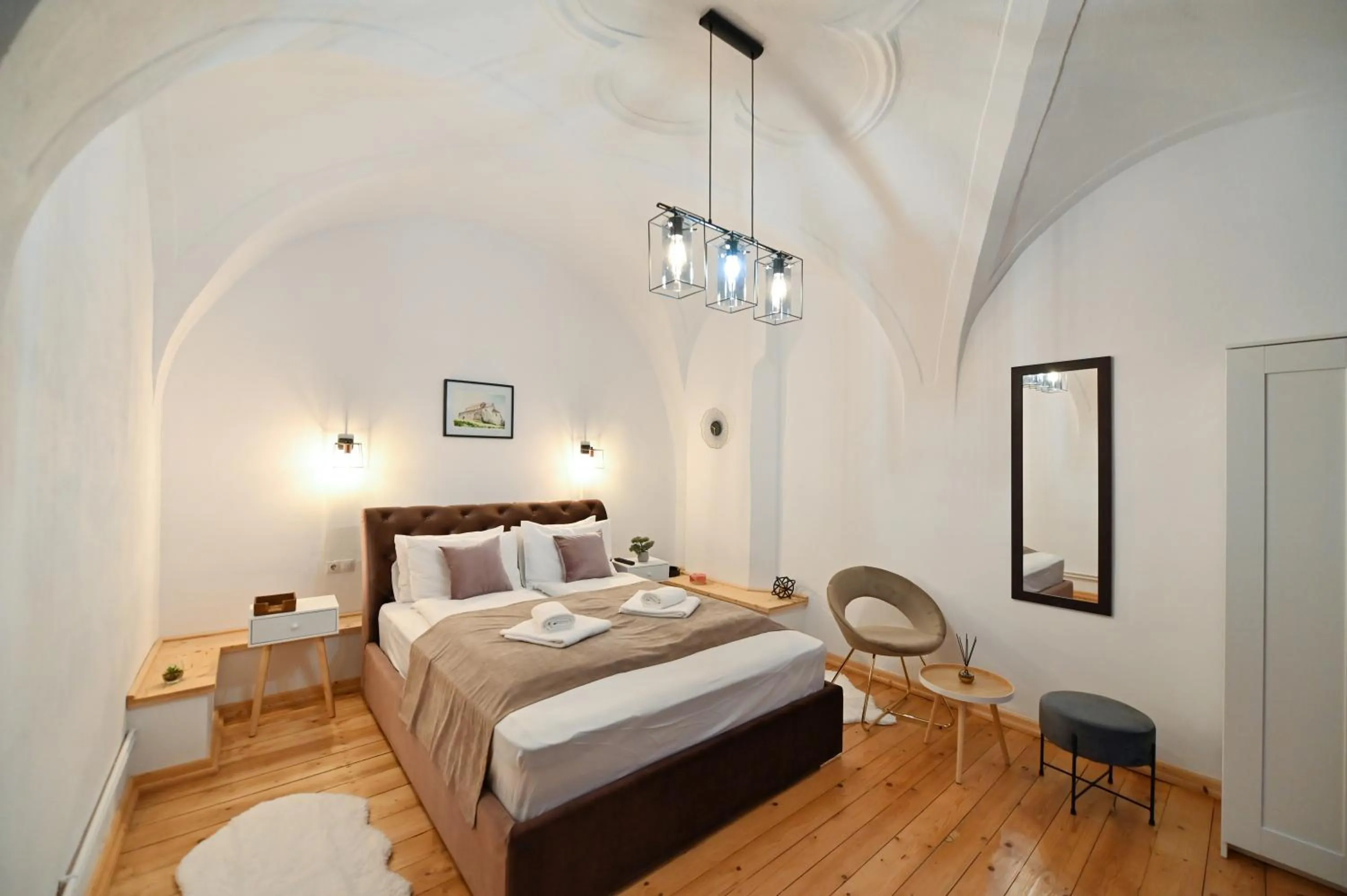 Bed in Althof Apartments