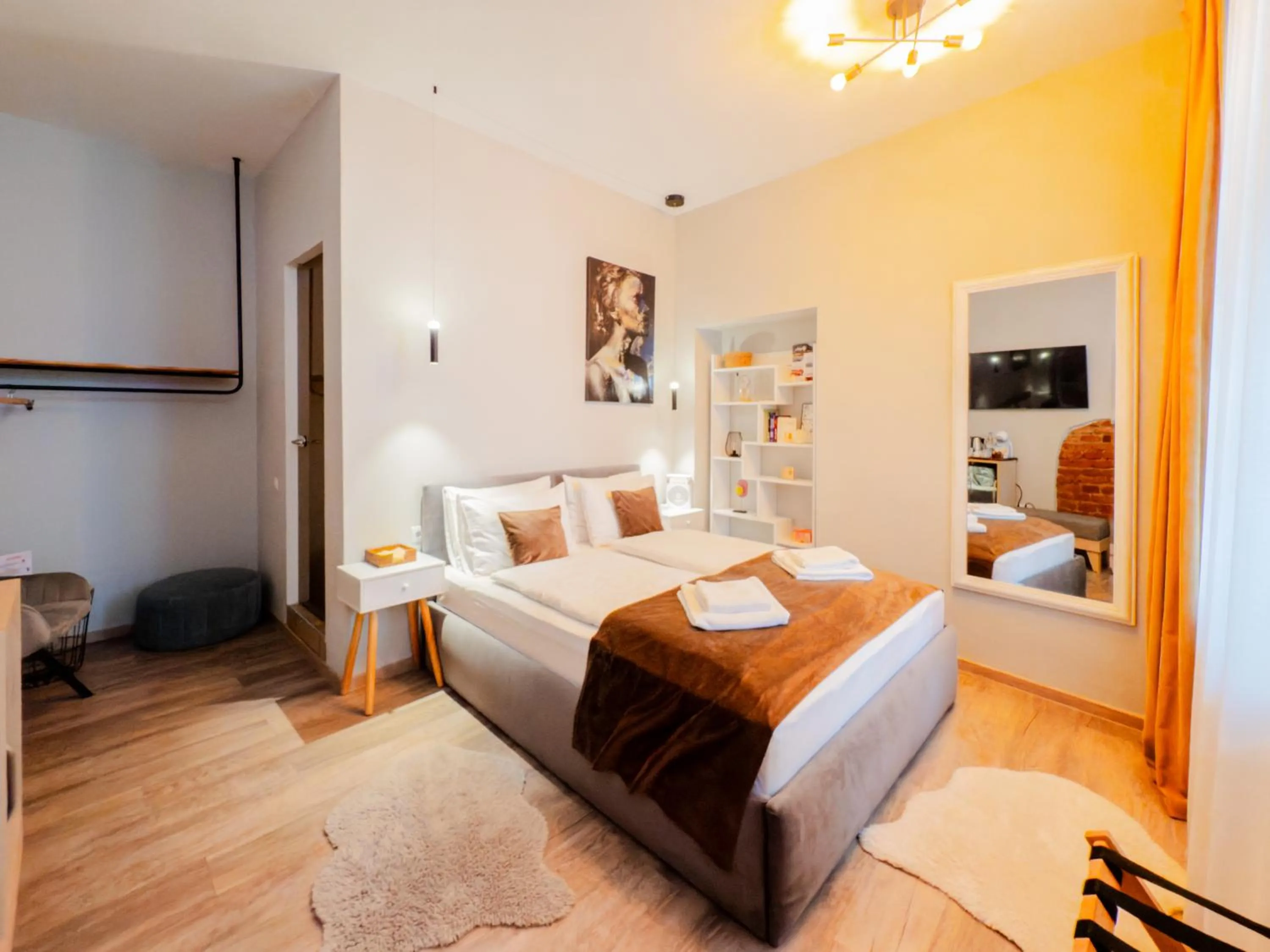 Bed in Althof Apartments