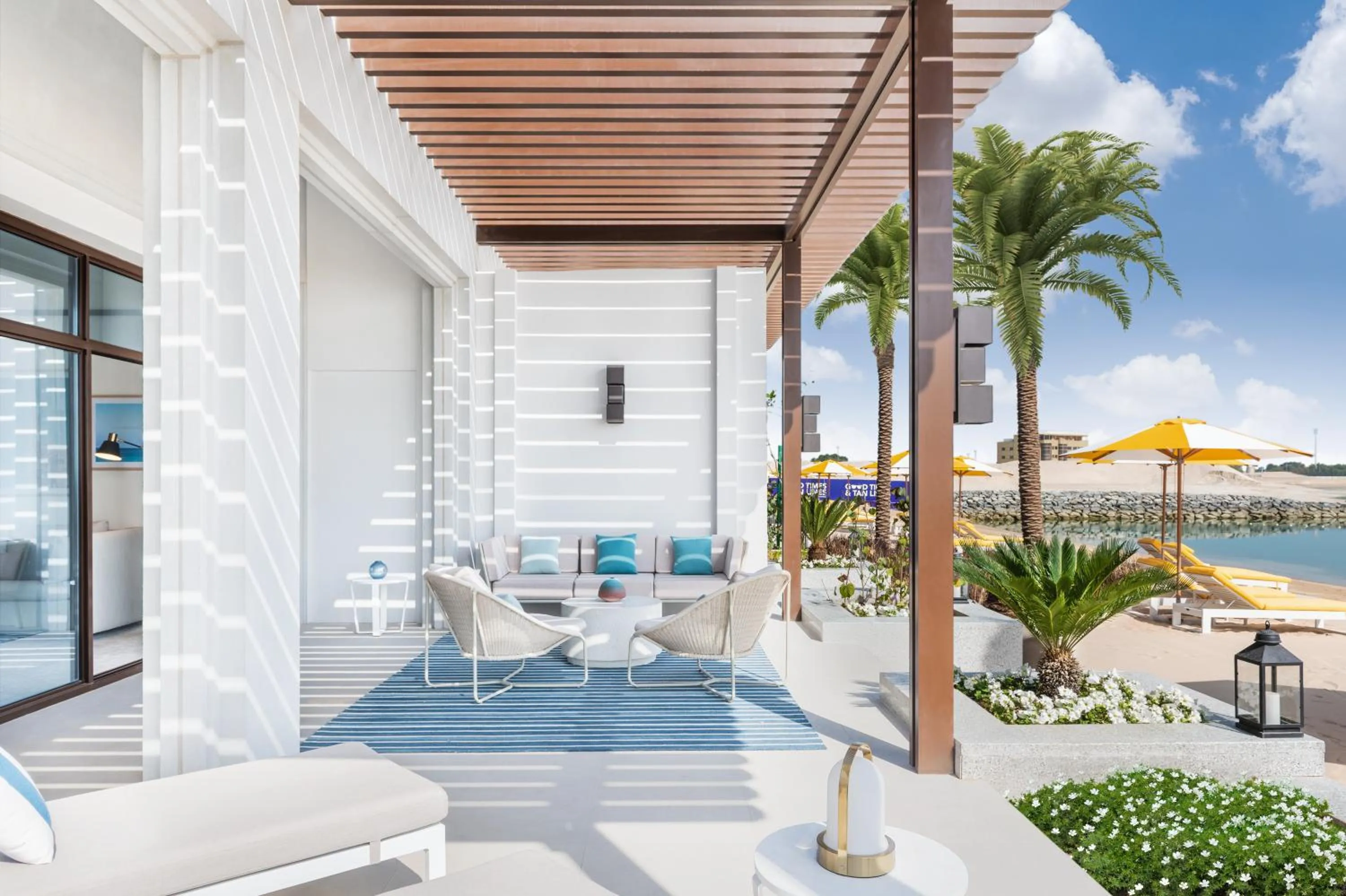 Patio in Vida Beach Resort Umm Al Quwain