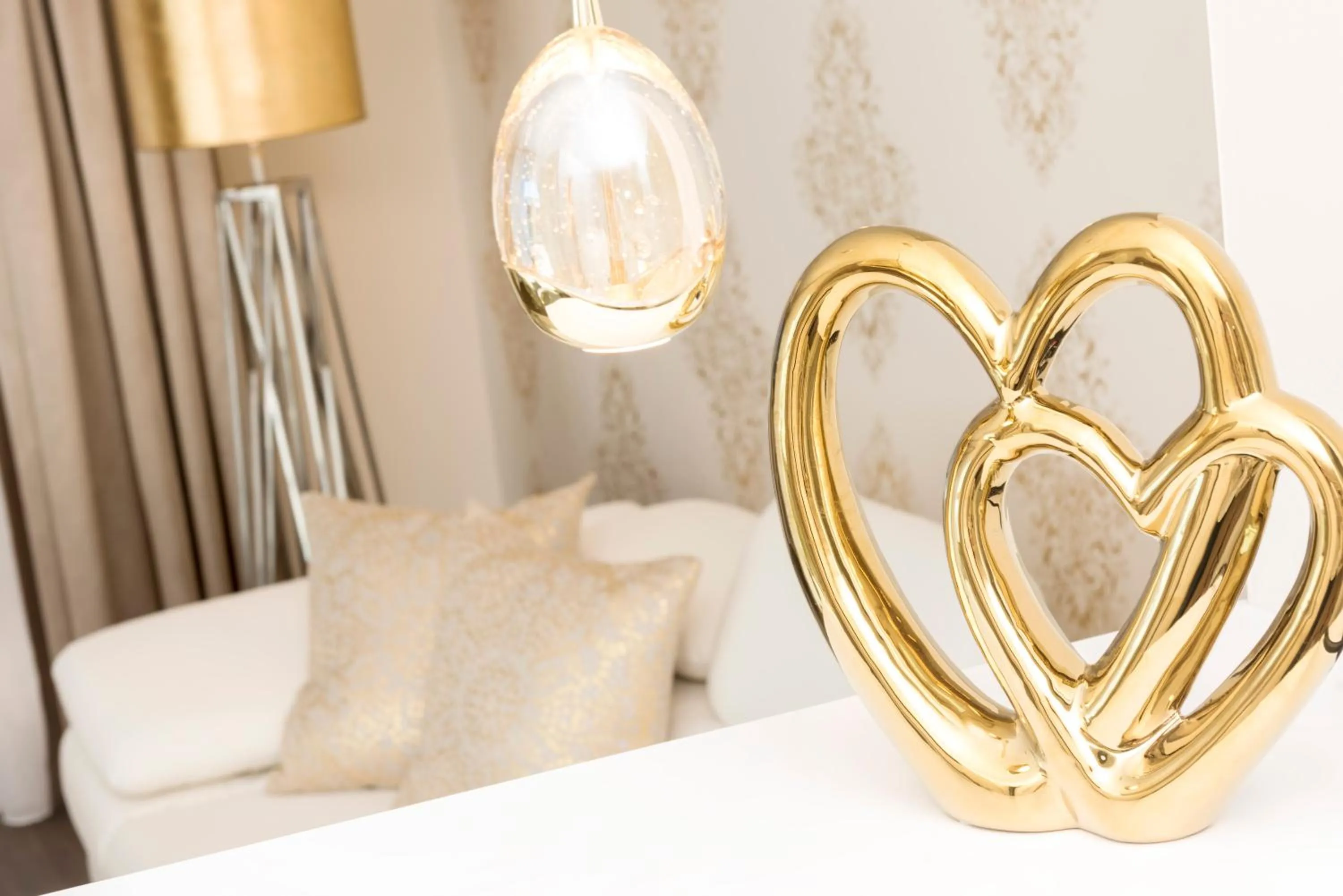 Decorative detail, Bed in Hotel Linther Hof