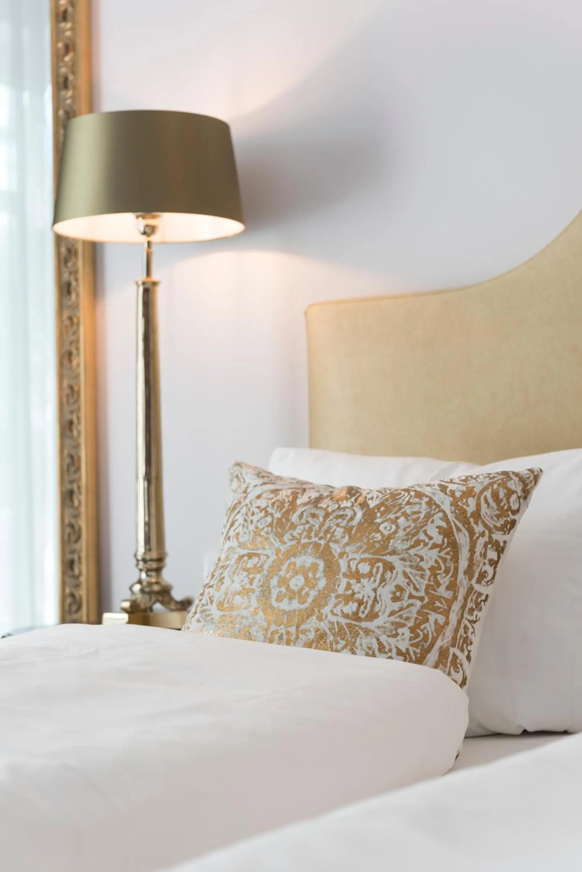 Decorative detail, Bed in Hotel Linther Hof