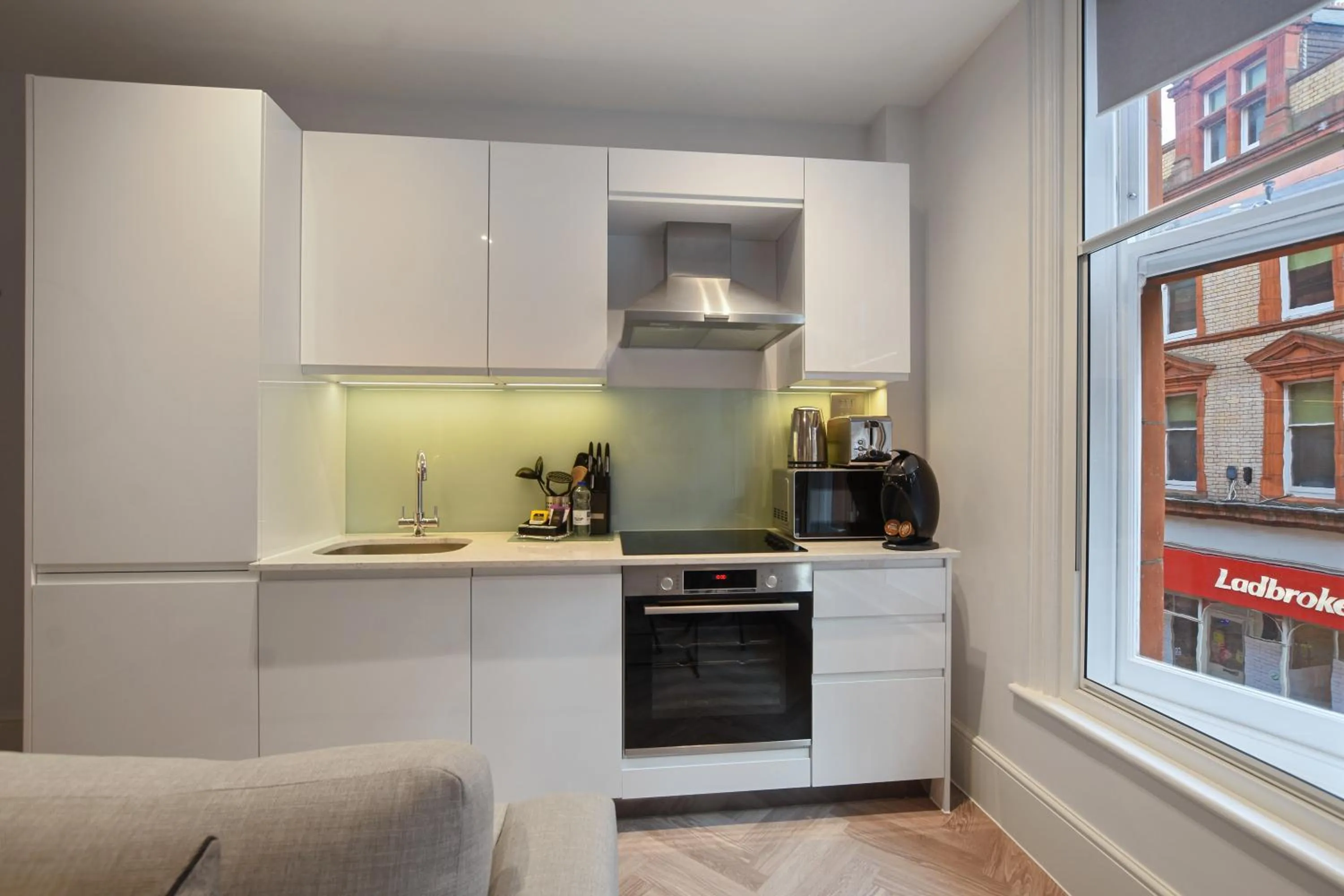 Kitchen or kitchenette in Victoria House by Aeria Apartments