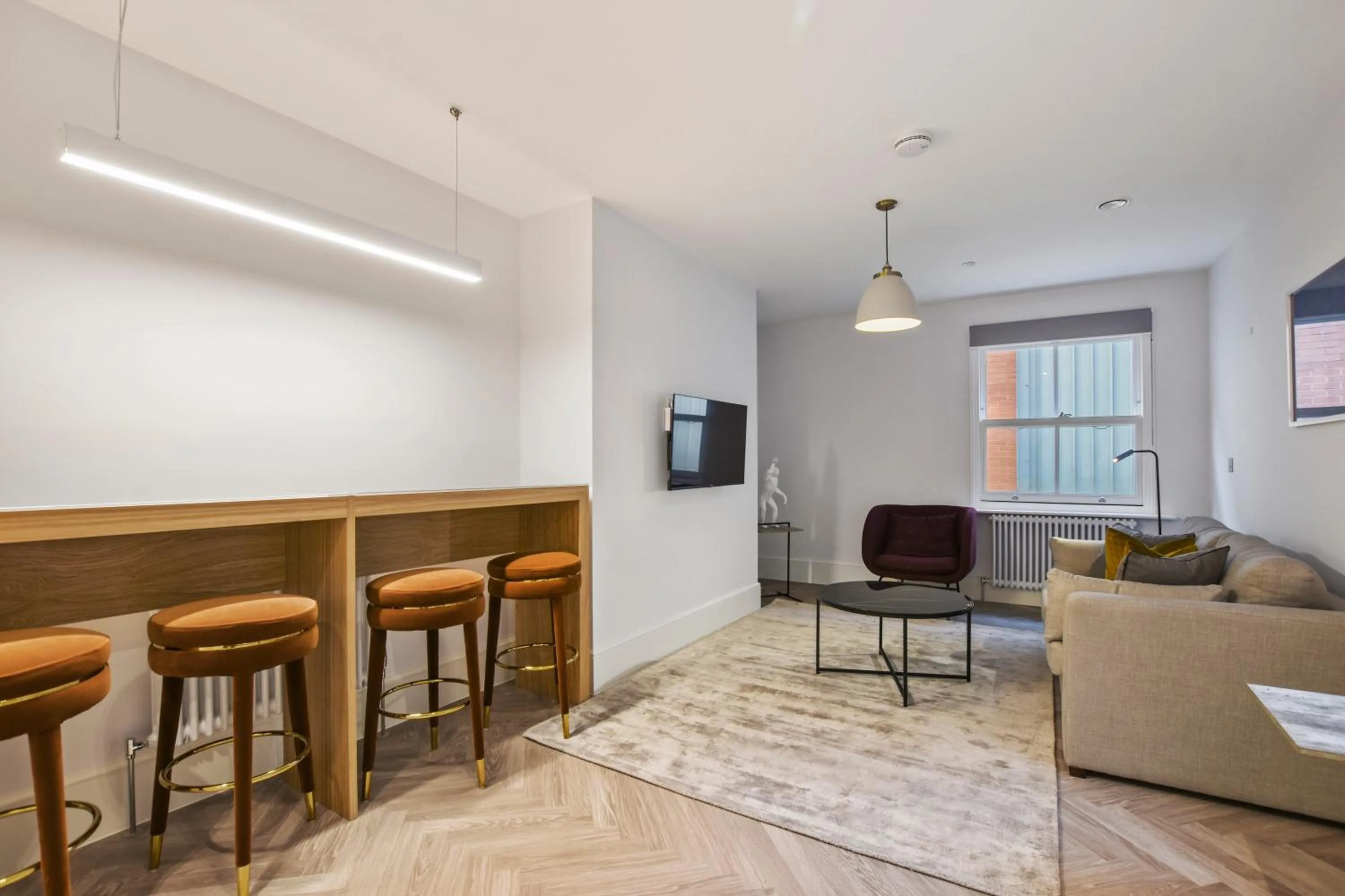 Dining area in Victoria House by Aeria Apartments