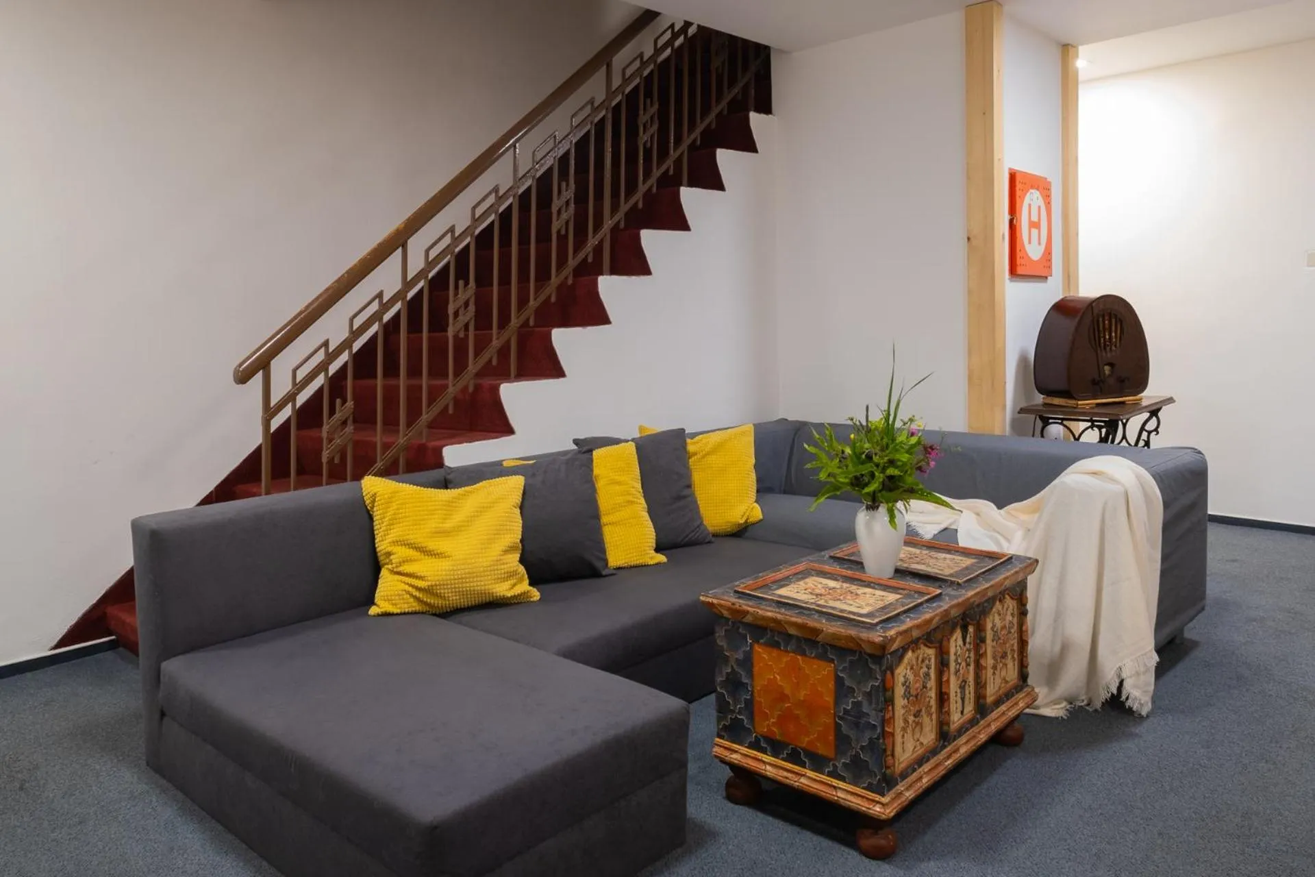 Seating area in Hotel Hvezda