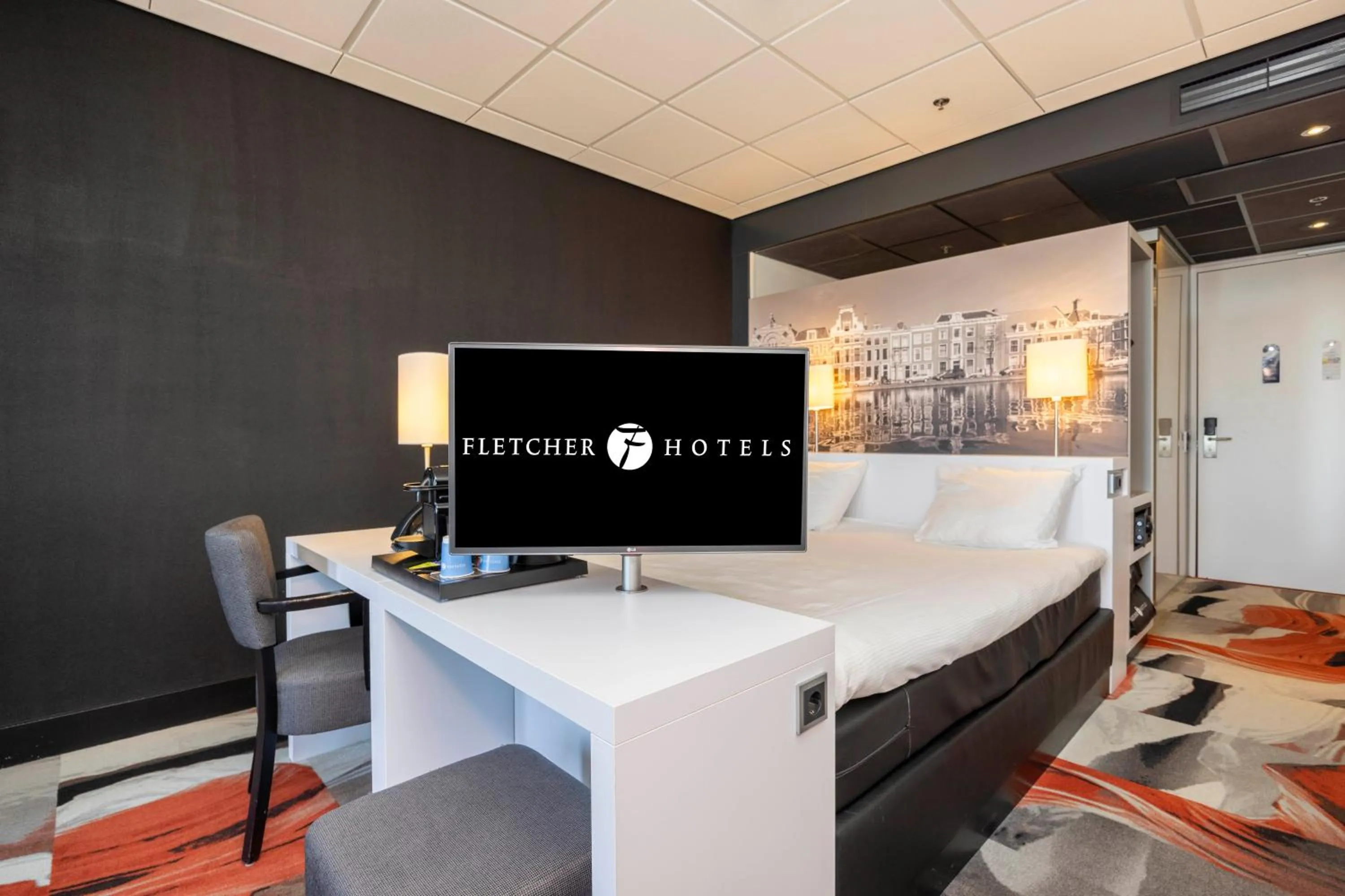 Bedroom in Fletcher Wellness-Hotel Leiden