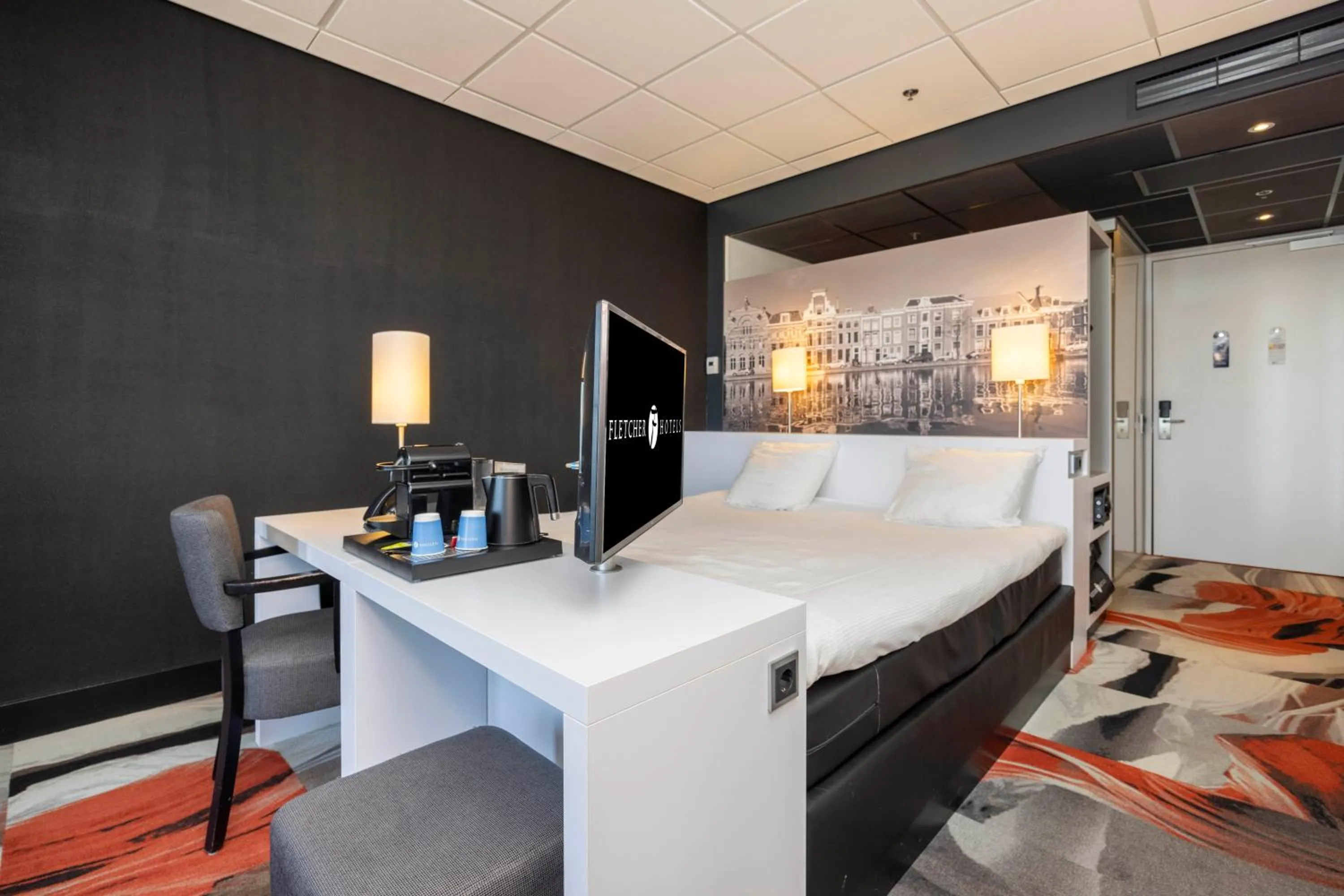 Bedroom in Fletcher Wellness-Hotel Leiden