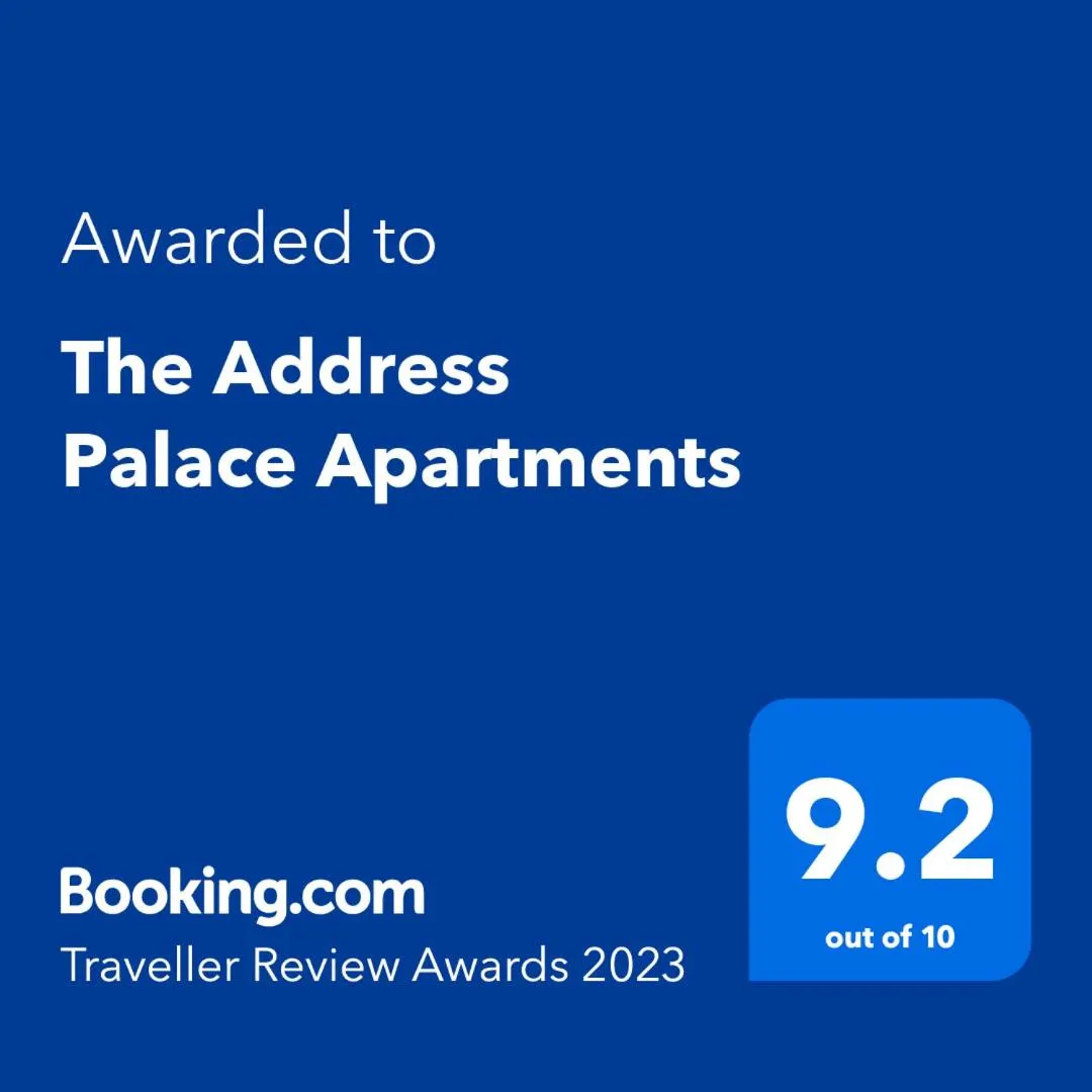 Certificate/Award in The Address Palace Apartments