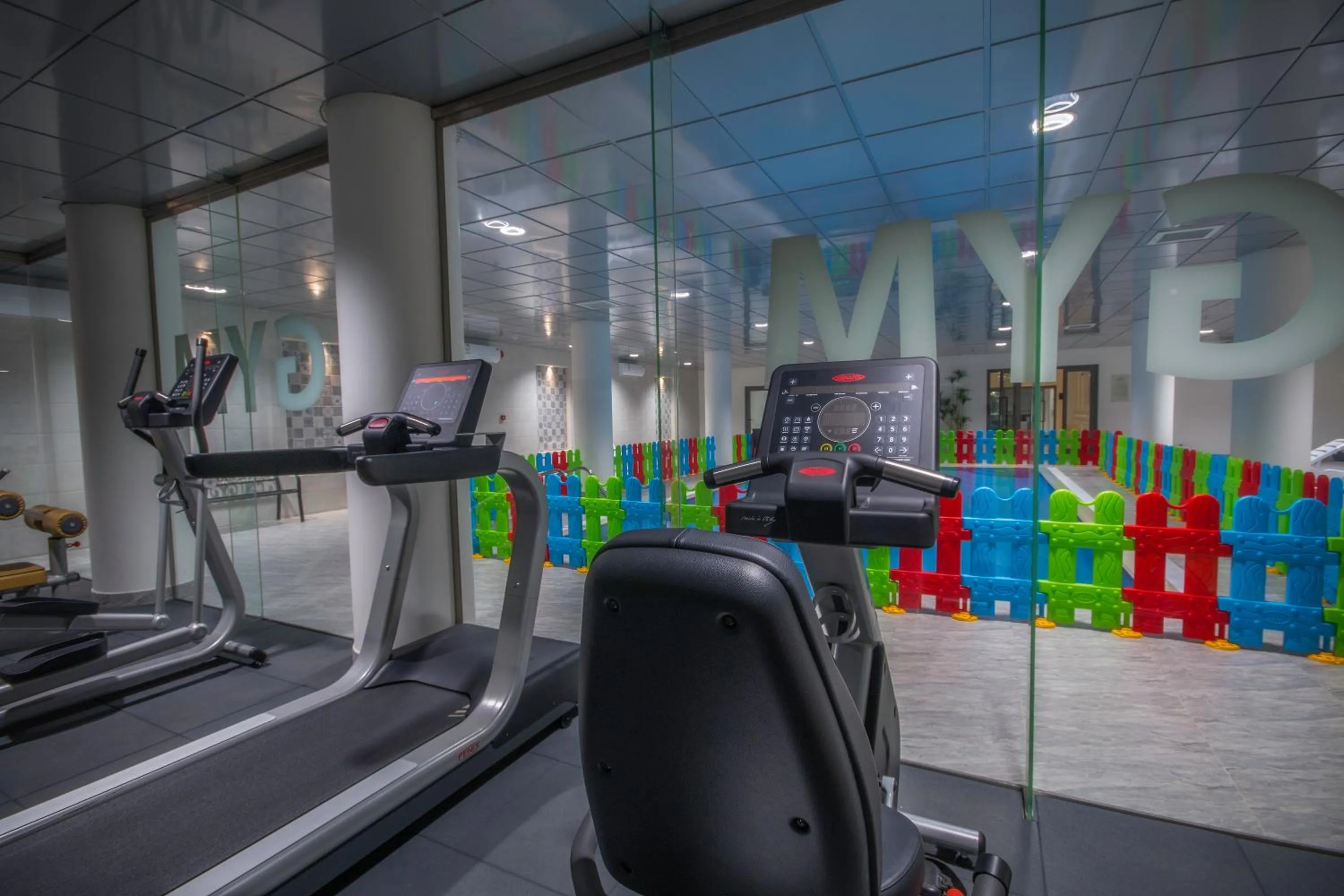 Fitness centre/facilities in The Address Palace Apartments