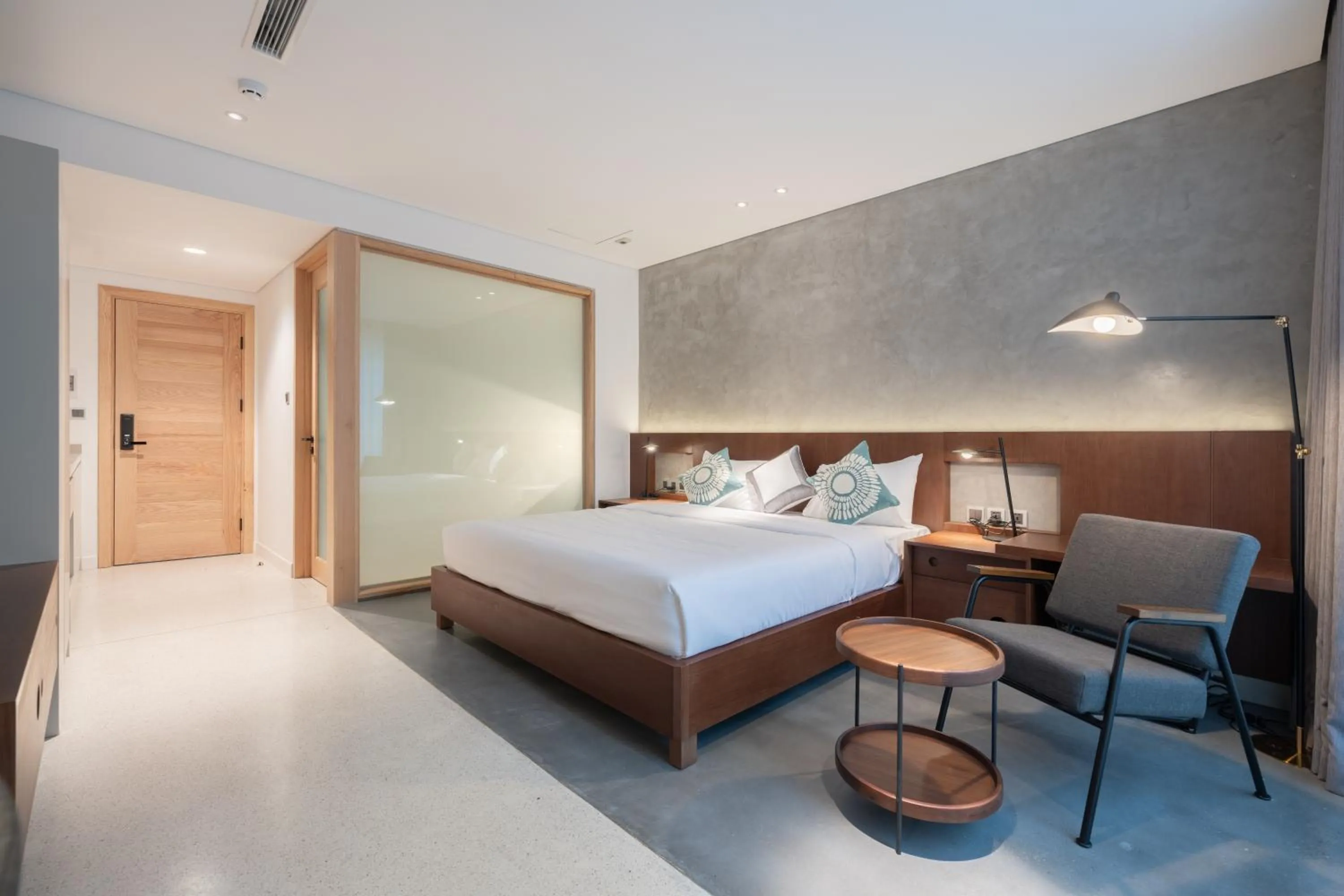 Bed in Bi Eco Suites Hanoi