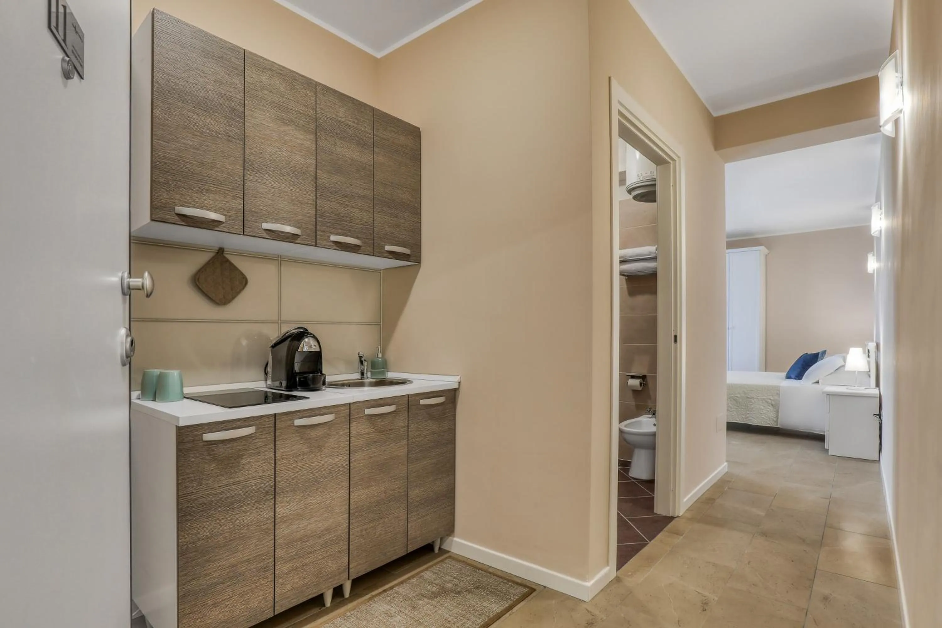 Coffee/tea facilities, Bed in Asso Residence Ospedale