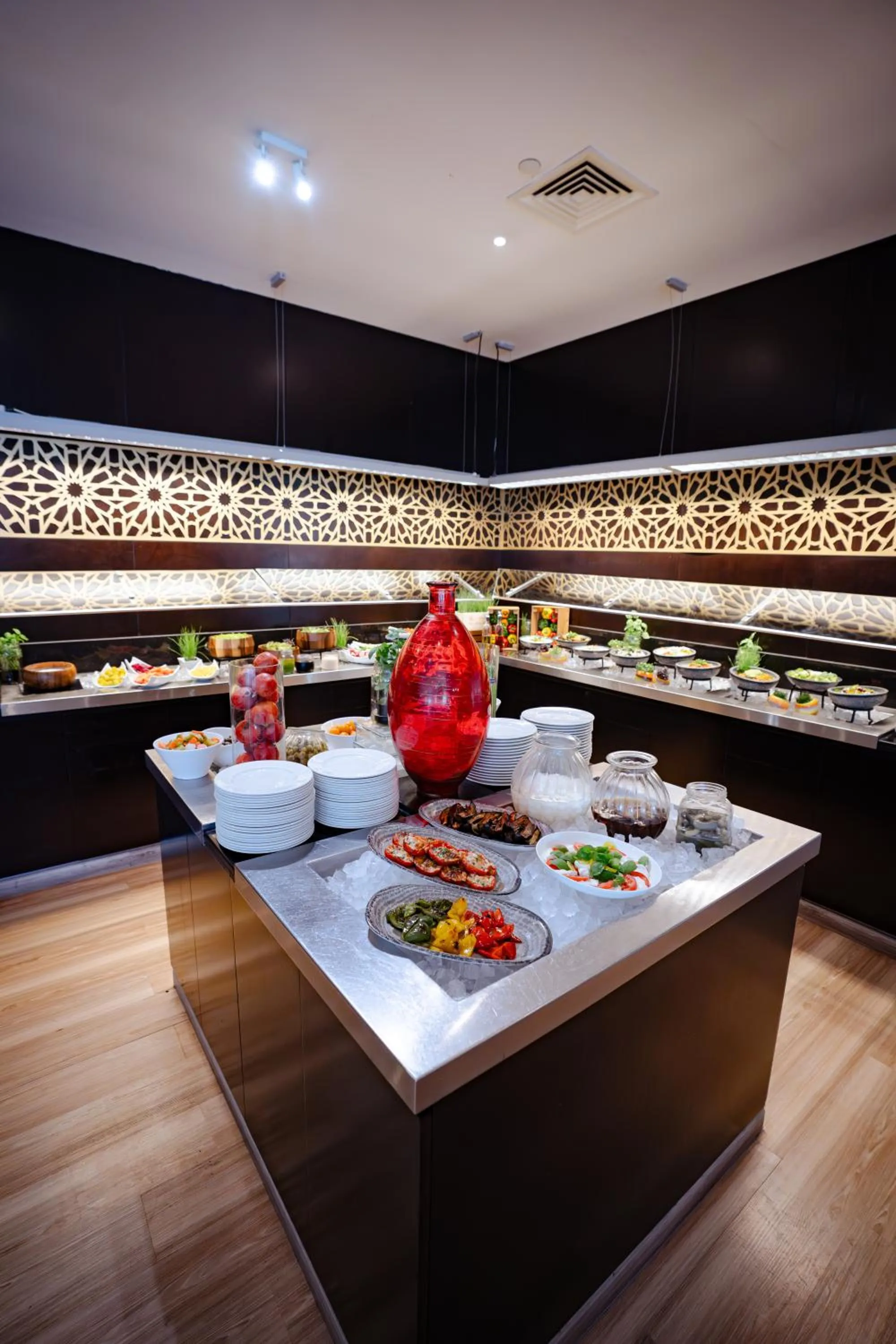 Buffet breakfast in Metropolitan Al Mafraq Hotel