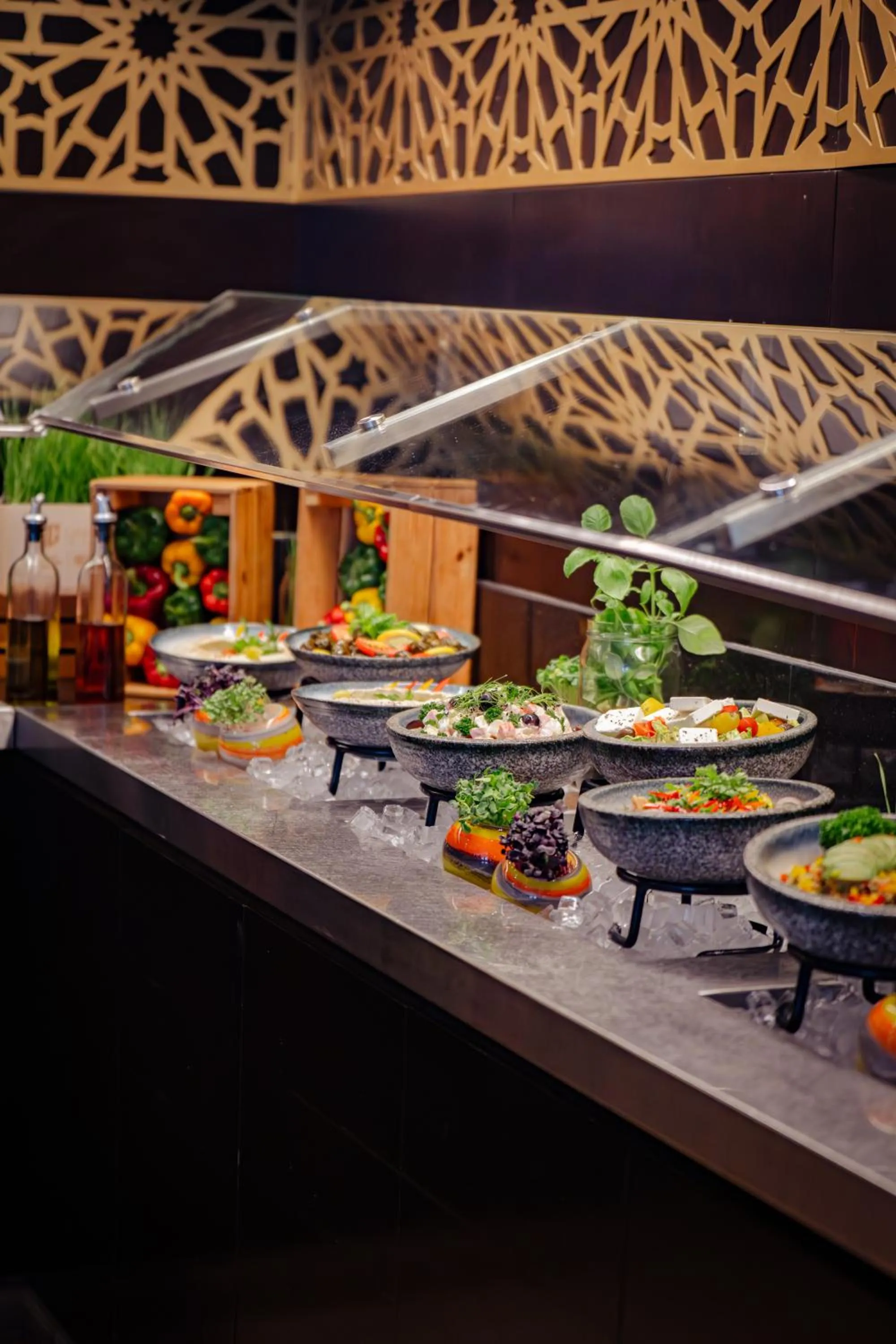 Buffet breakfast in Metropolitan Al Mafraq Hotel