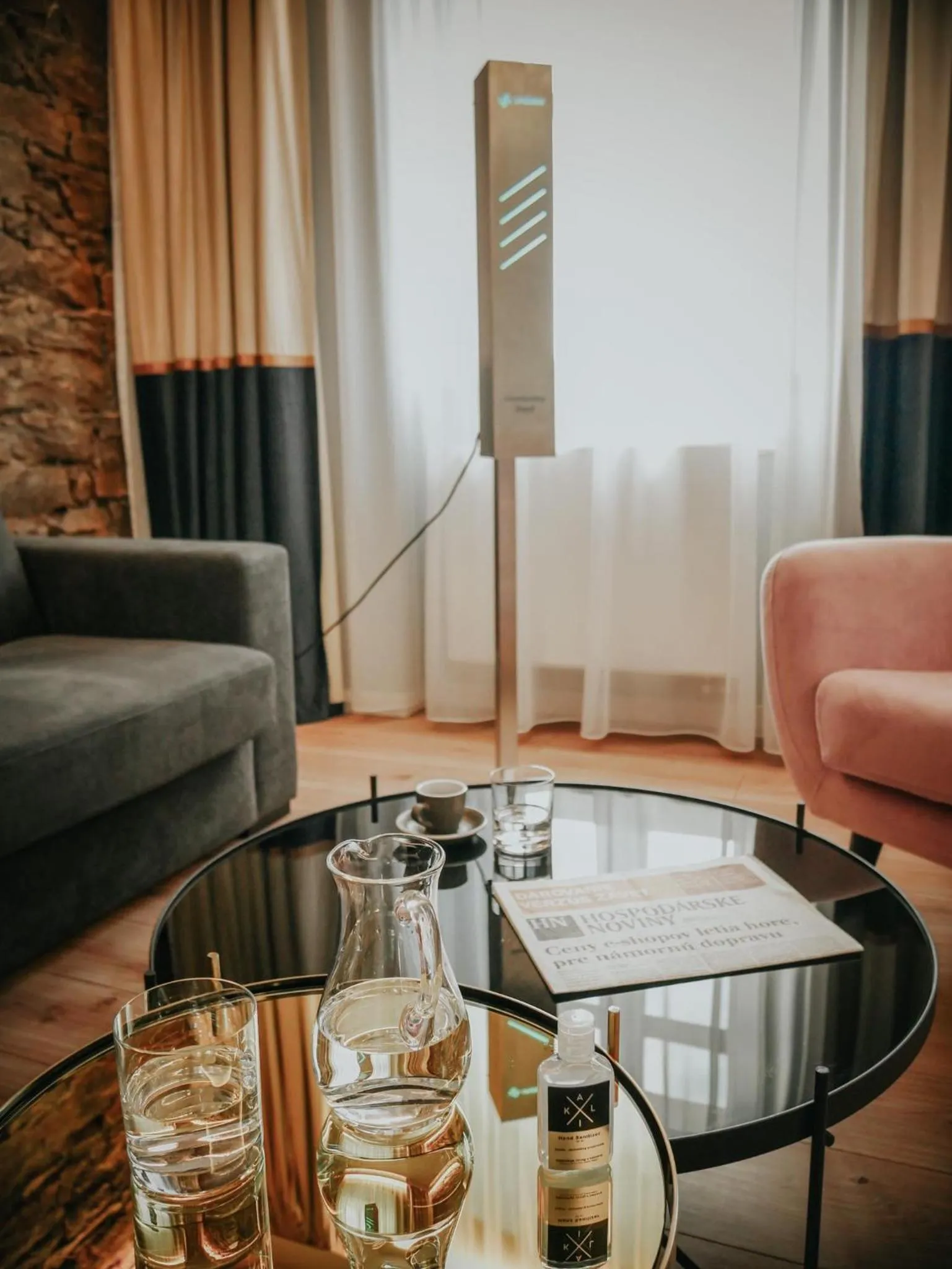 Seating area in Kalix Boutique Hotel