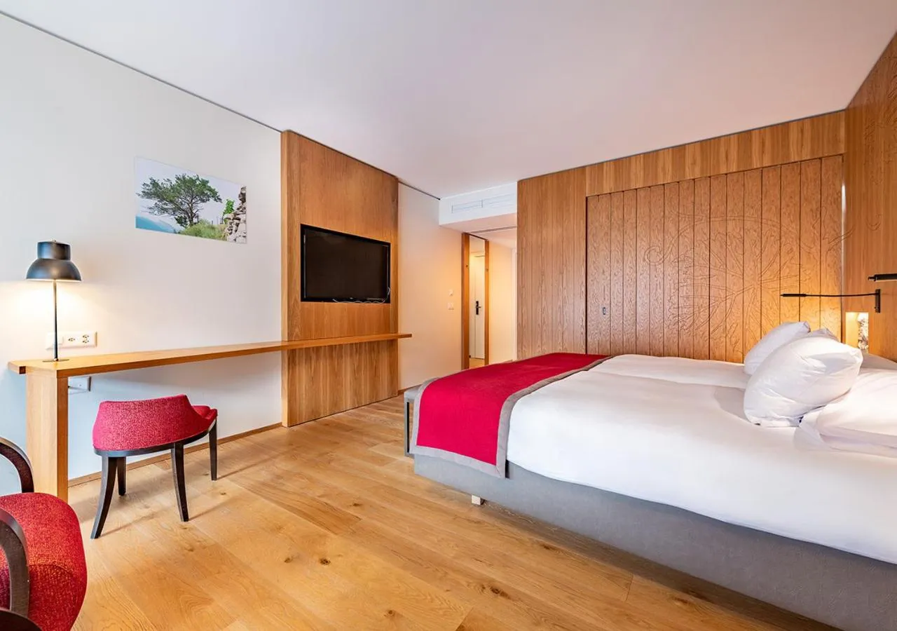 TV and multimedia, Bed in Hôtel des Bains de Saillon