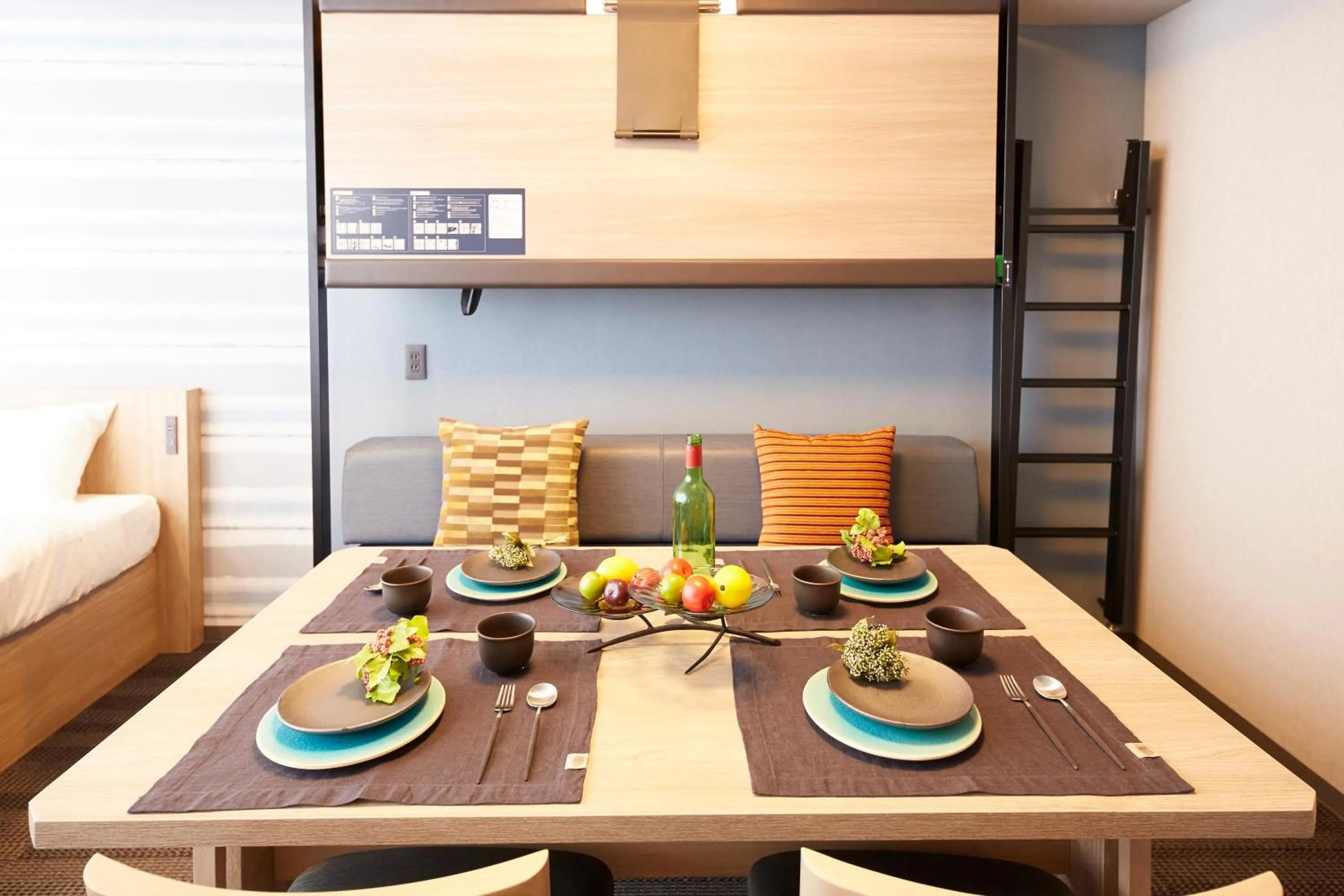 Dining area in MONday Apart Premium AKIHABARA ASAKUSABASHI Sta.