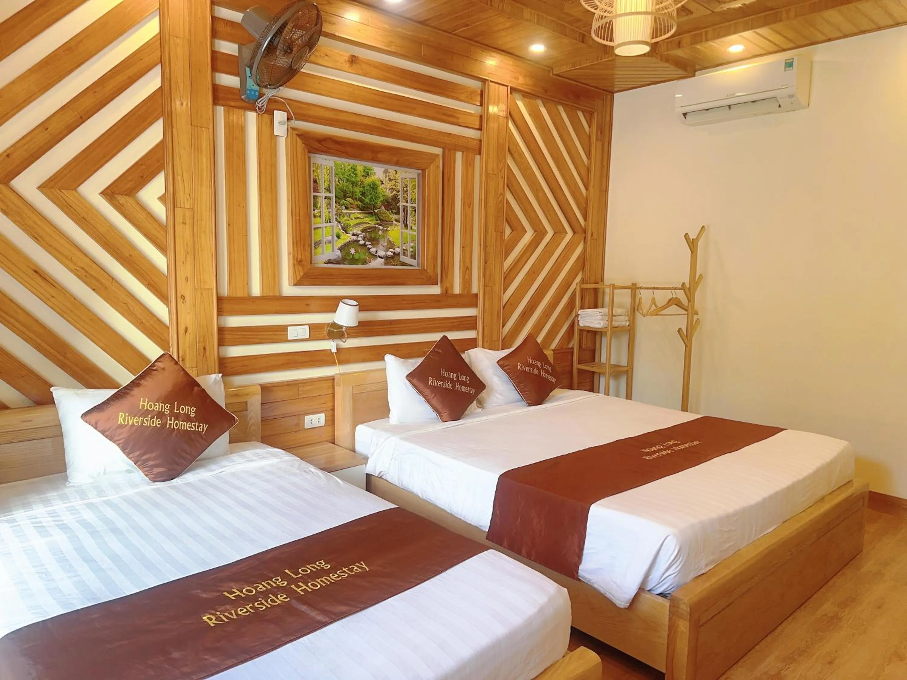 Bed in HoangLong Riverside Homestay