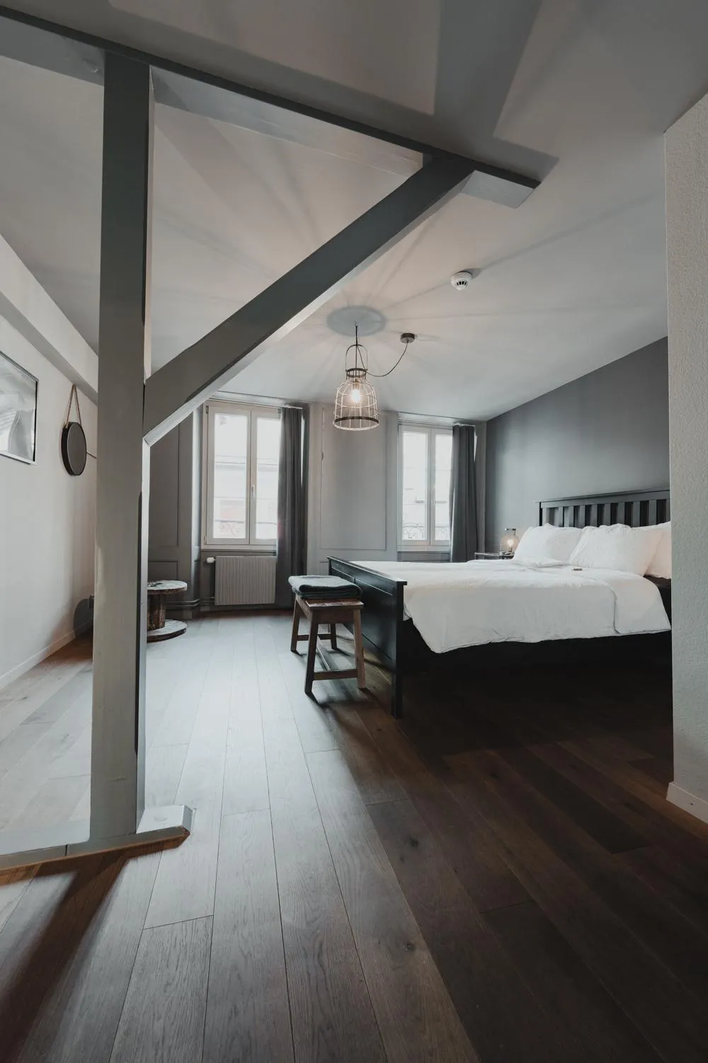 Bed in No8 Boutique Hotel - self check in