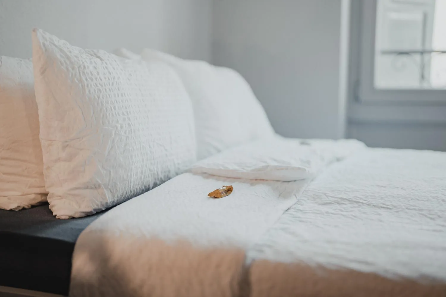 Bed in No8 Boutique Hotel - self check in