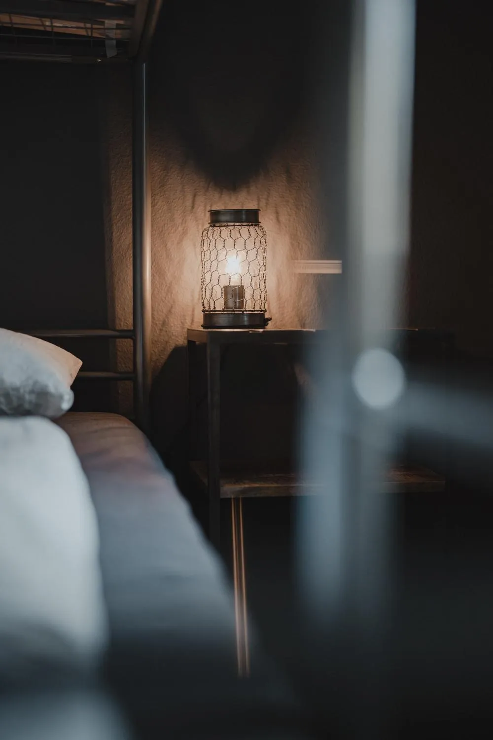 Decorative detail, Bed in No8 Boutique Hotel - self check in