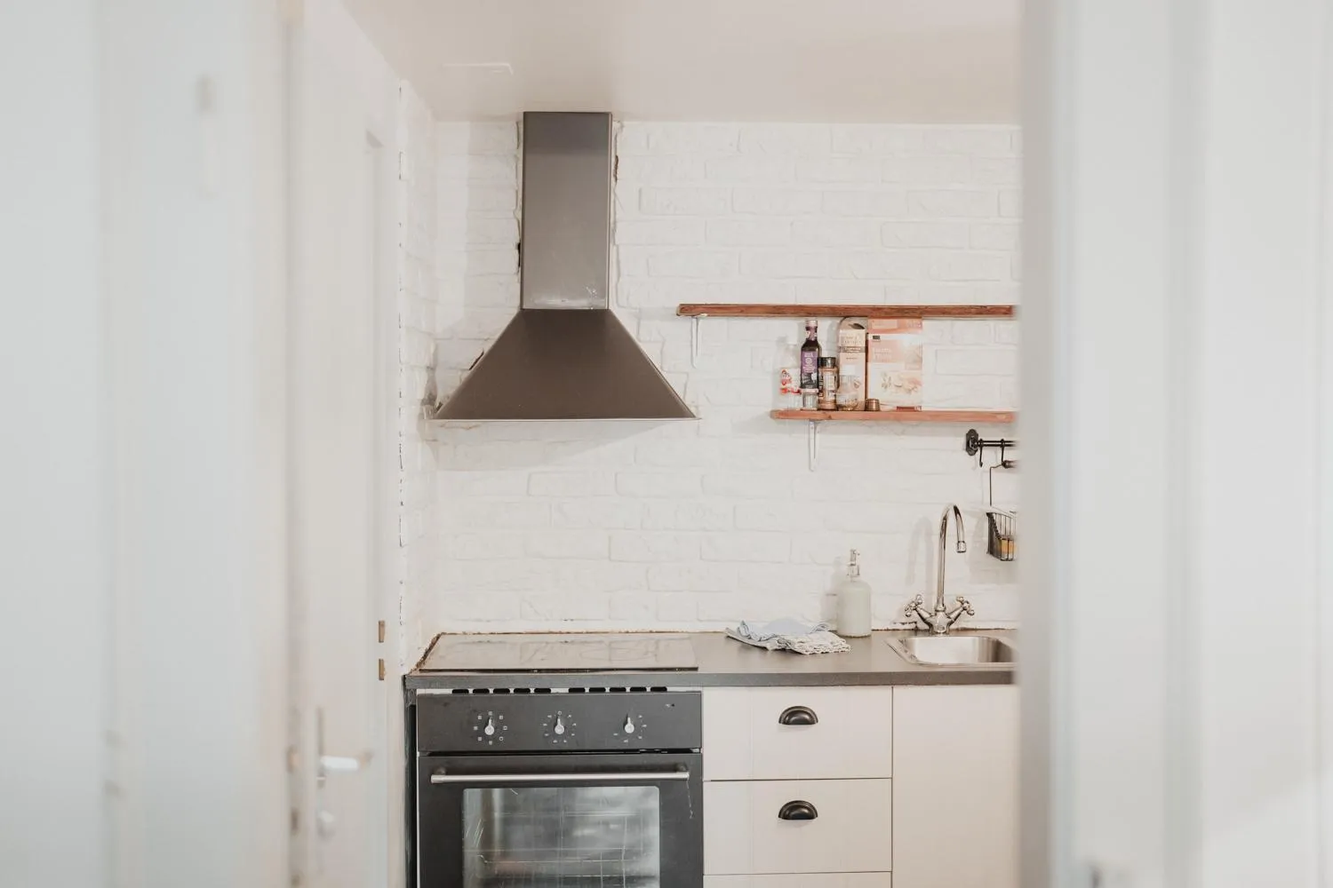 Kitchen or kitchenette in No8 Boutique Hotel - self check in