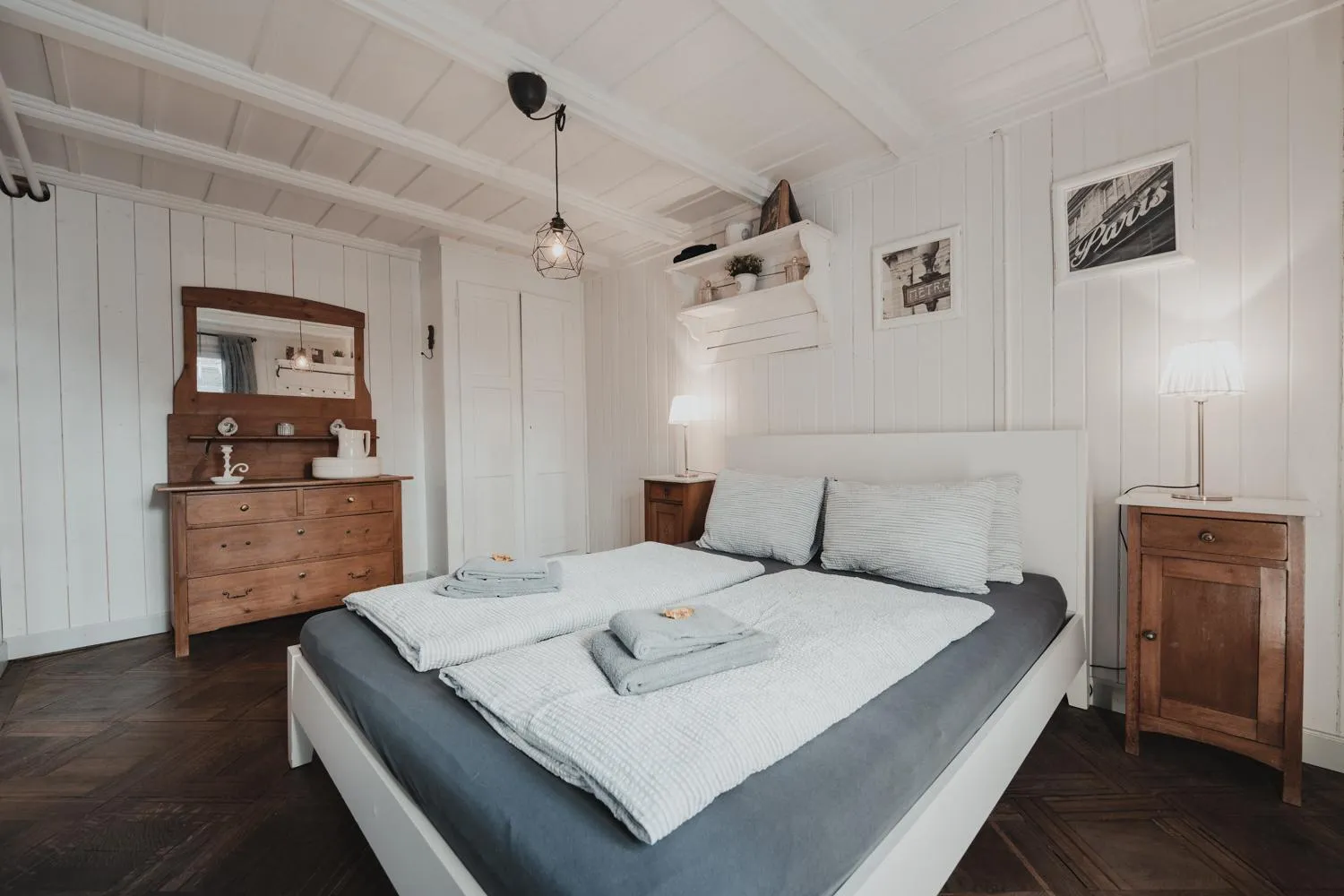 Bed in No8 Boutique Hotel - self check in