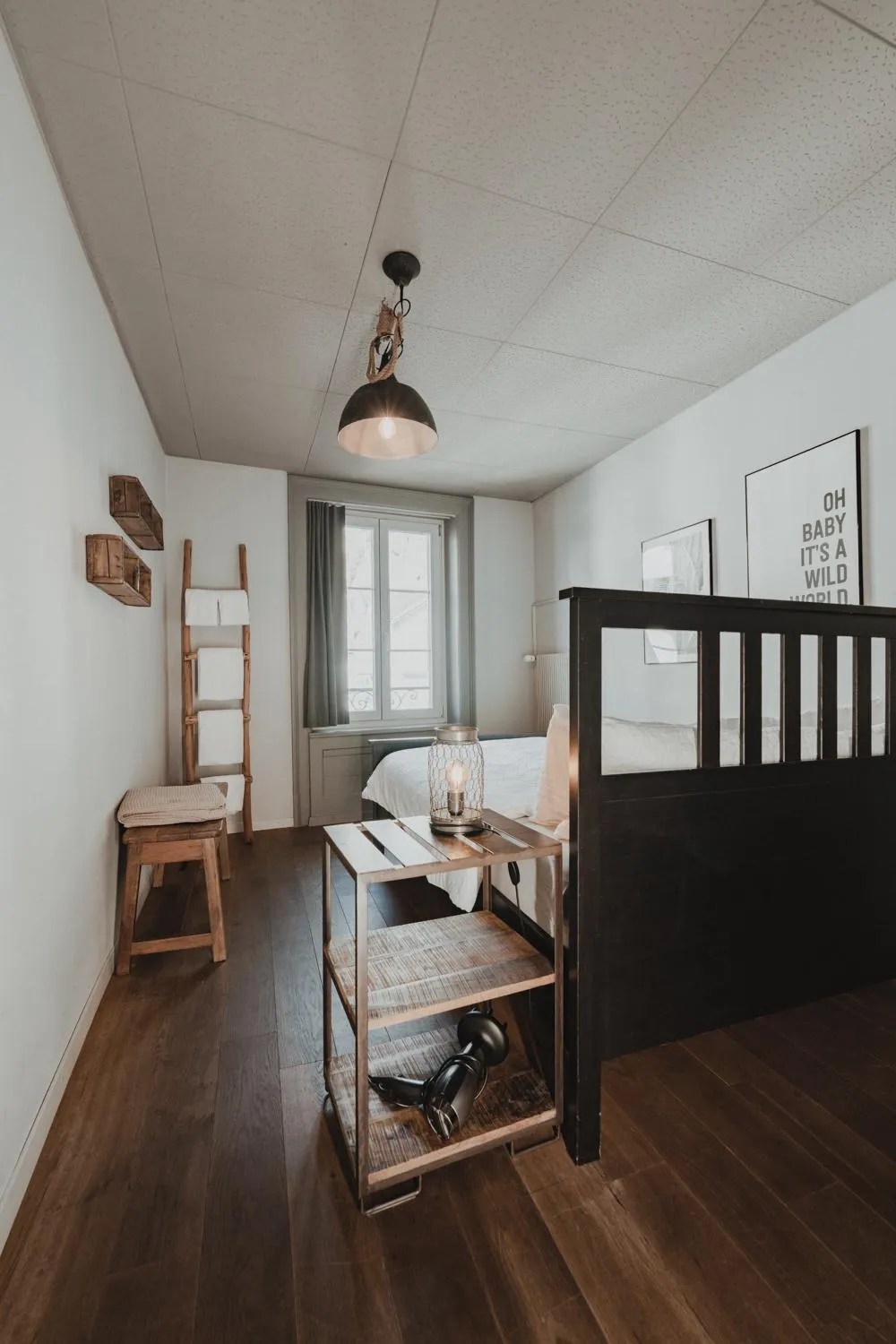 Bed in No8 Boutique Hotel - self check in