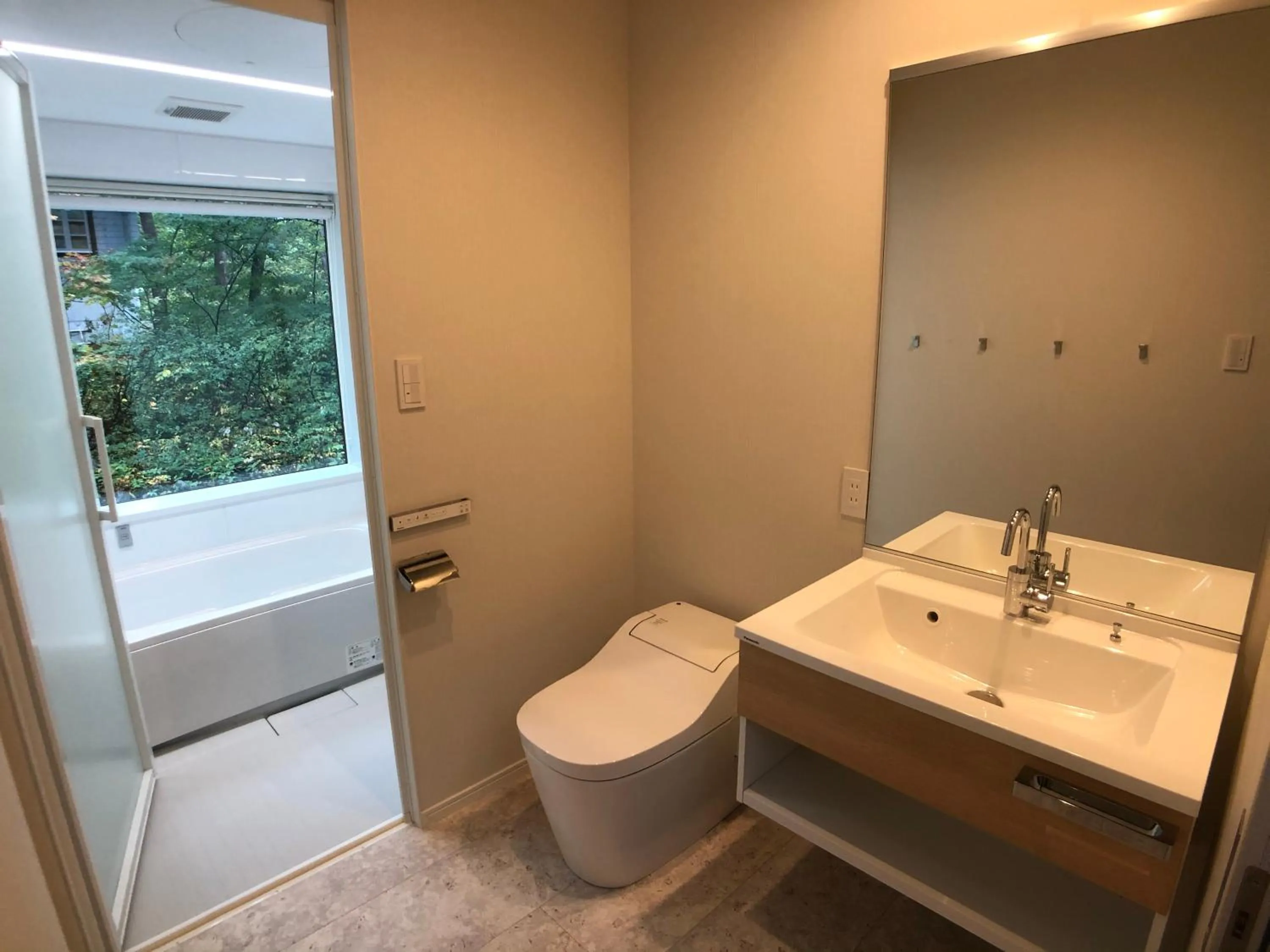 Bathroom in Ahiru Chalet by Hakuba White Fox Company