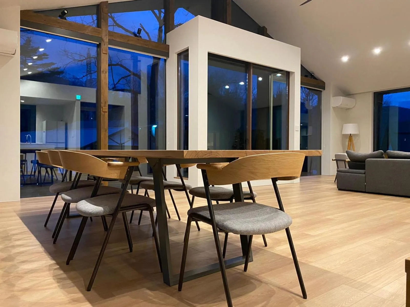 Dining area in Ahiru Chalet by Hakuba White Fox Company