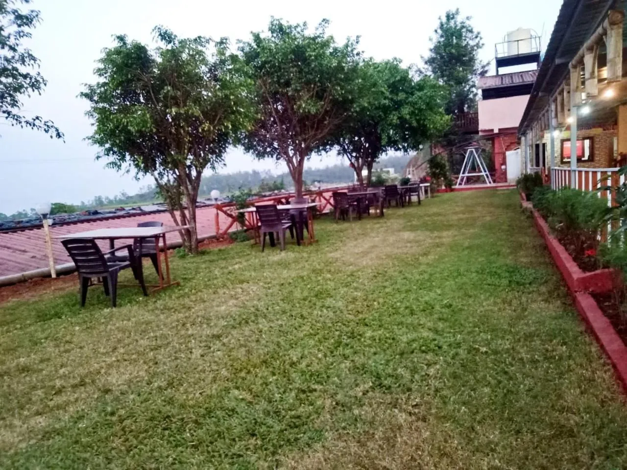 Garden view in Shivneri Valley Escape Hotel - A Scenic Valley View Hotel in Mahabaleshwar