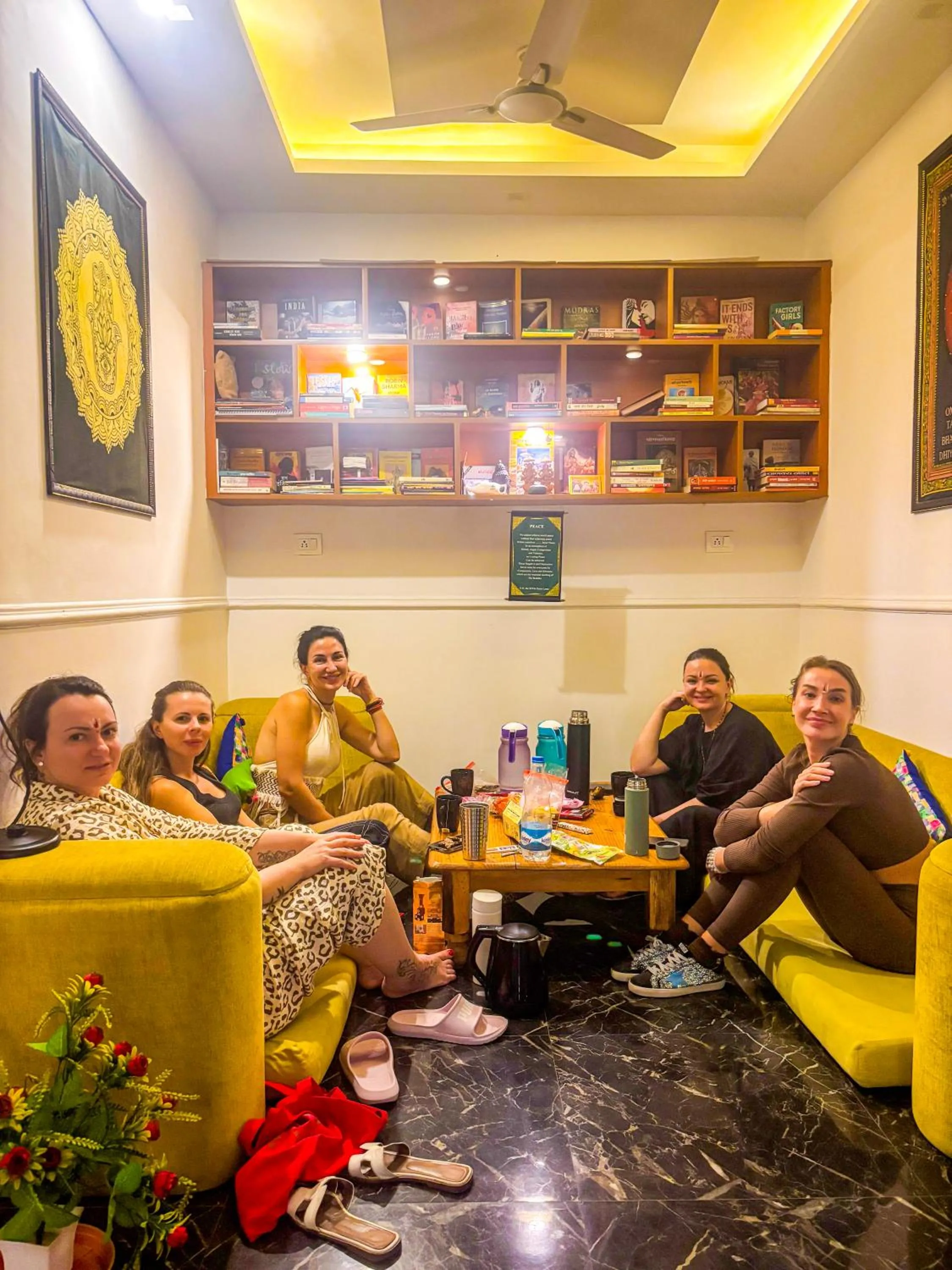 Communal lounge/ TV room in Hotel The Moksham