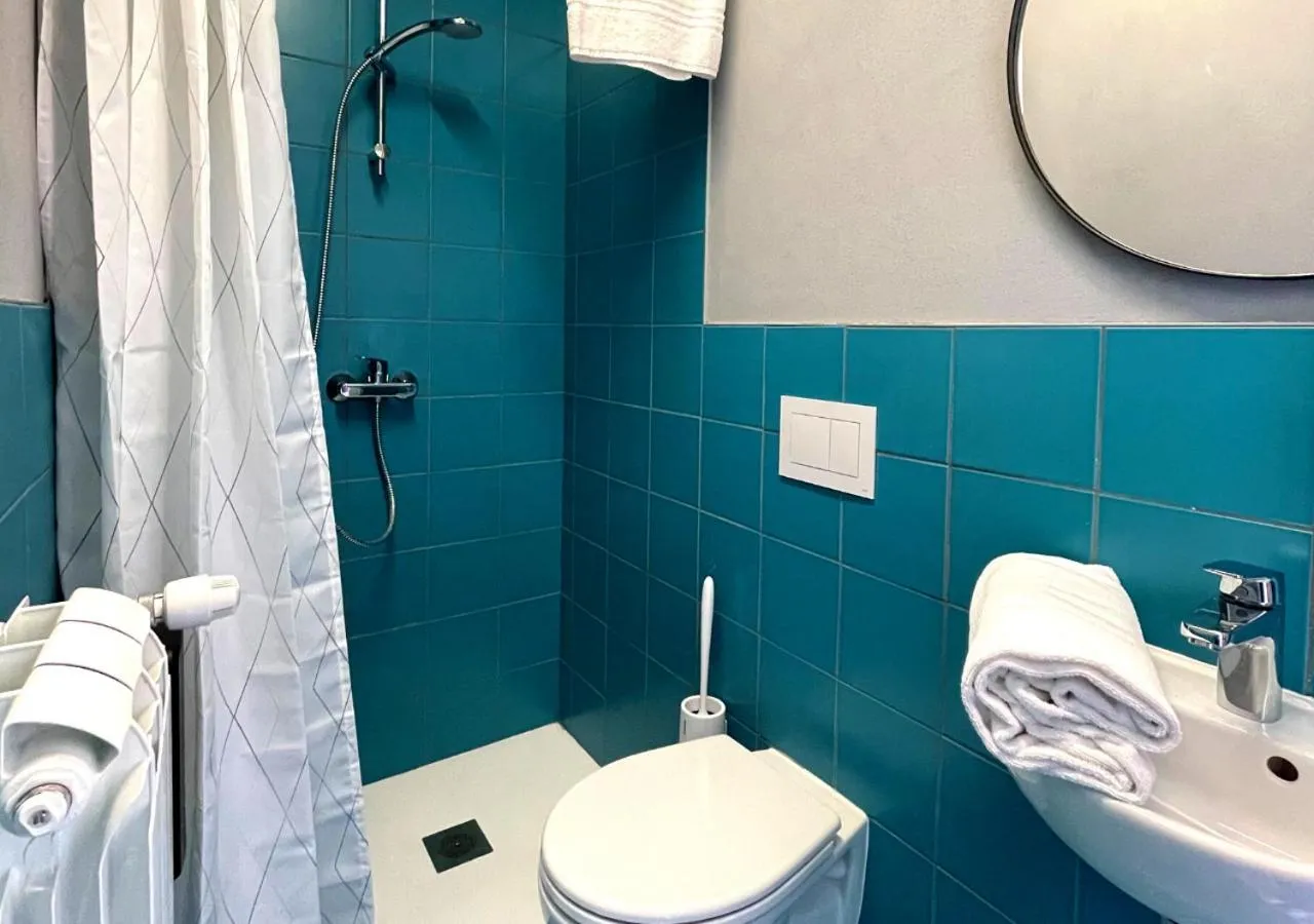 Bathroom in Hotello Trieste