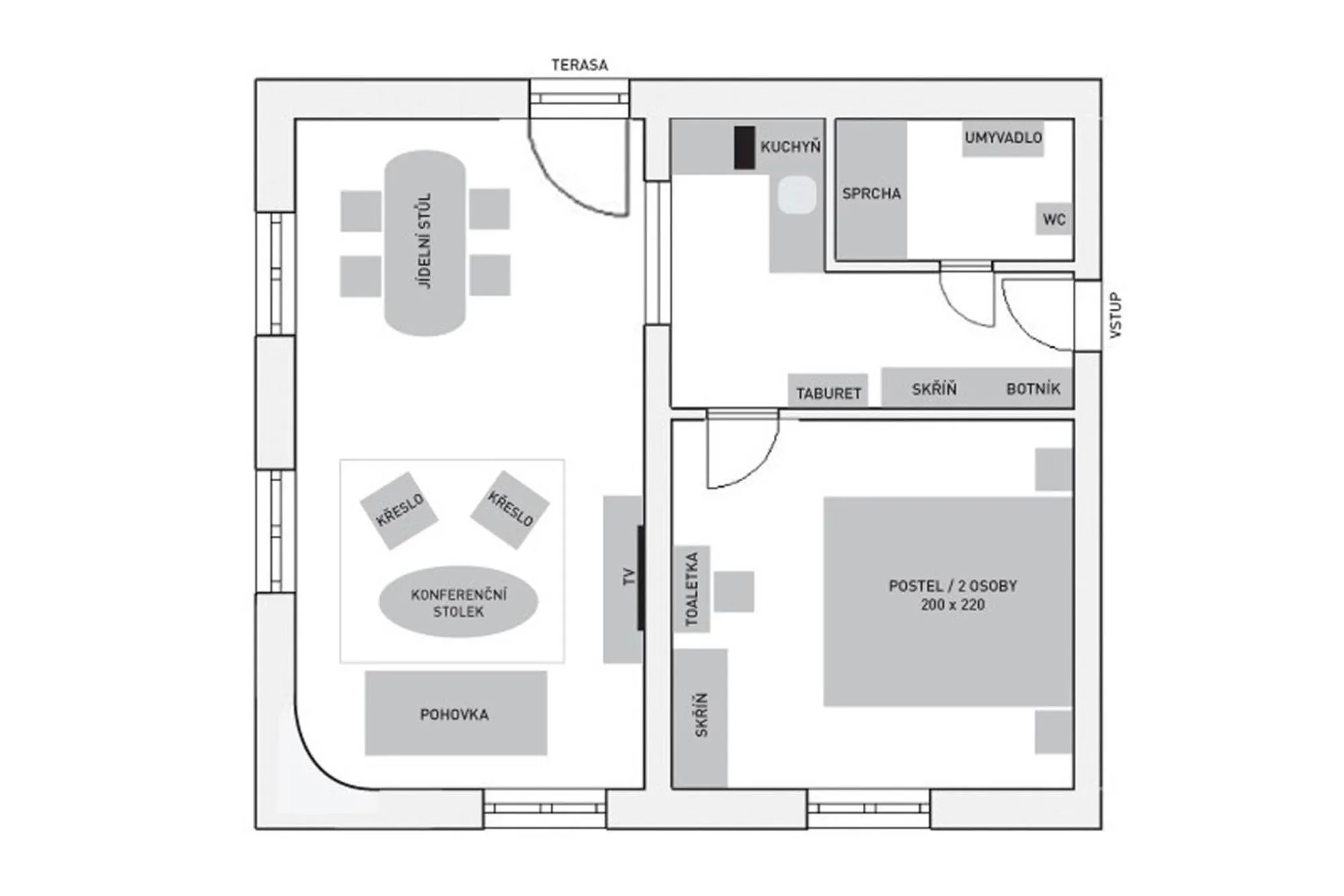 Floor plan in Vila Terra