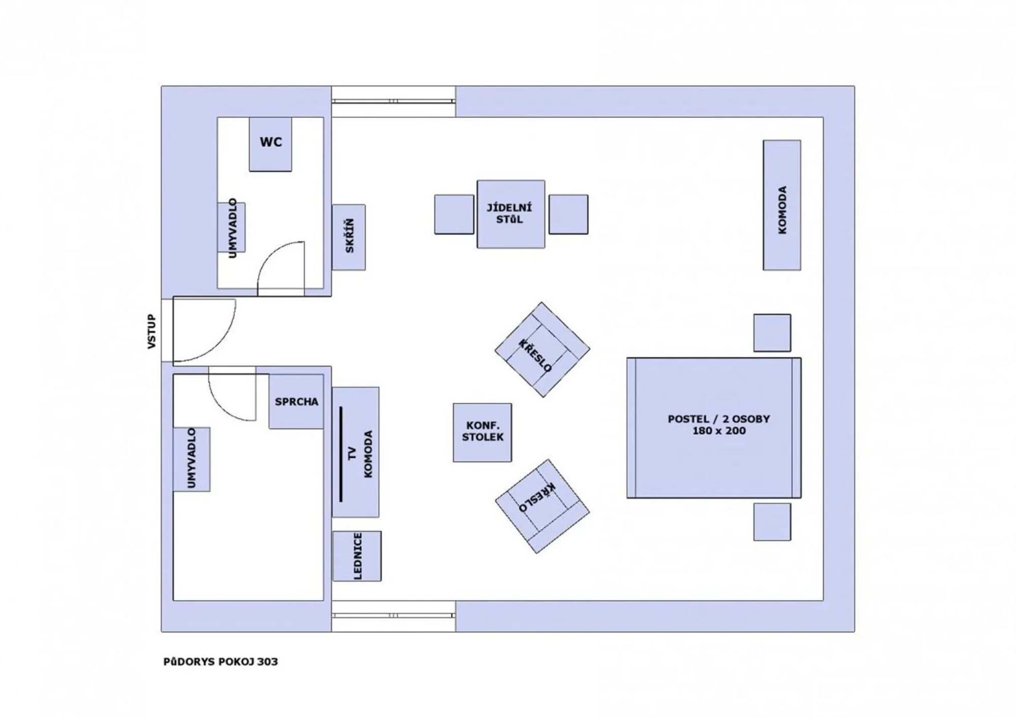 Floor plan in Vila Terra