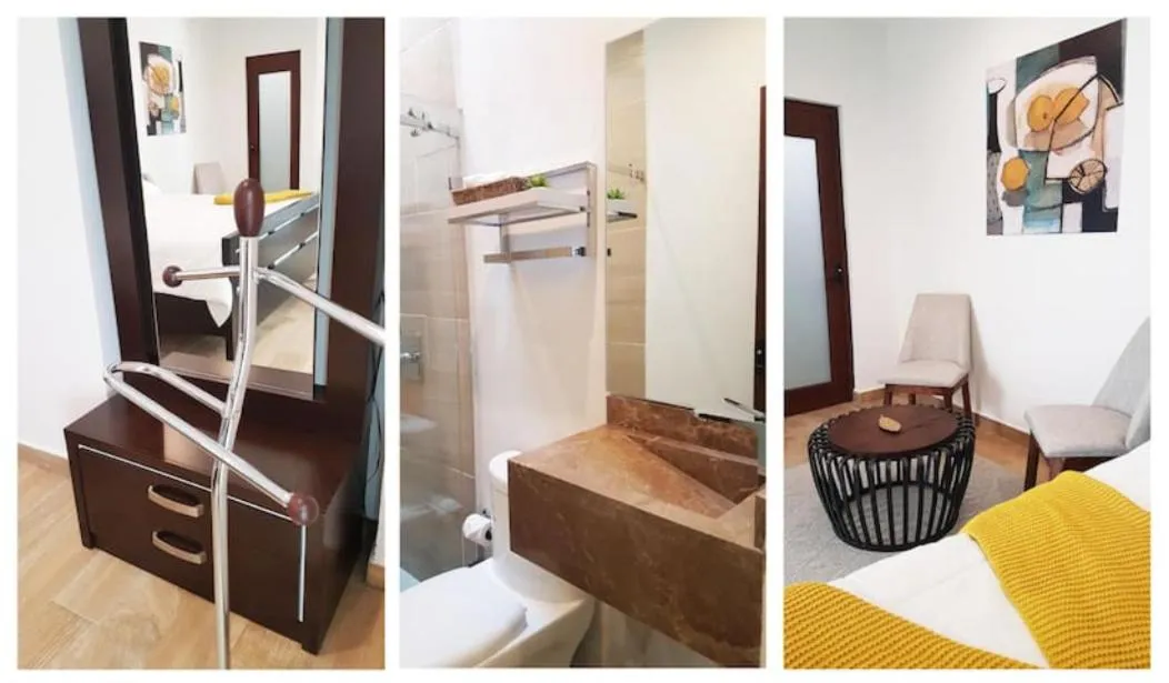 Bathroom, Bed in HEROS