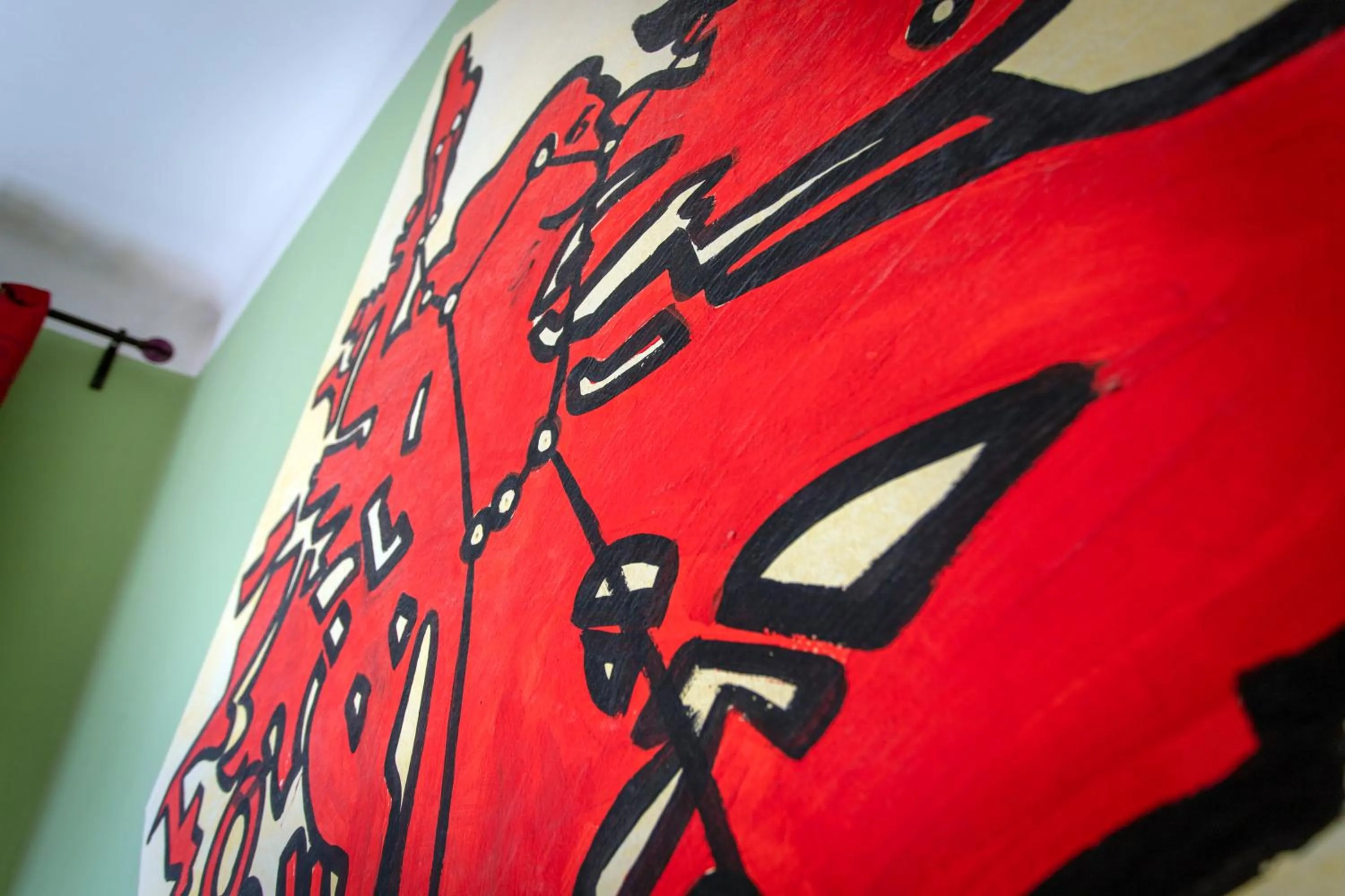 Decorative detail in Hostel Mondpalast