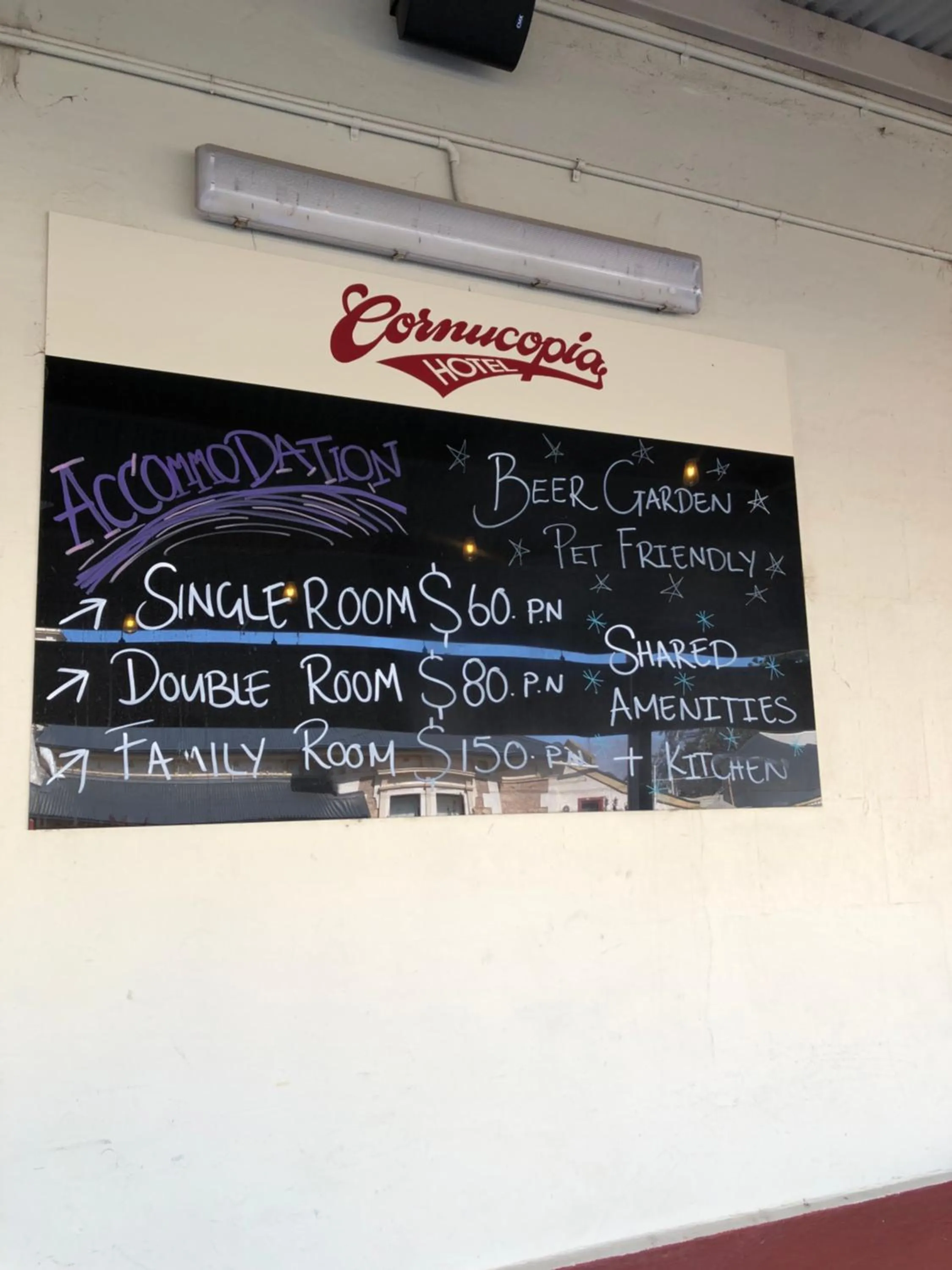 Entertainment in Cornucopia hotel