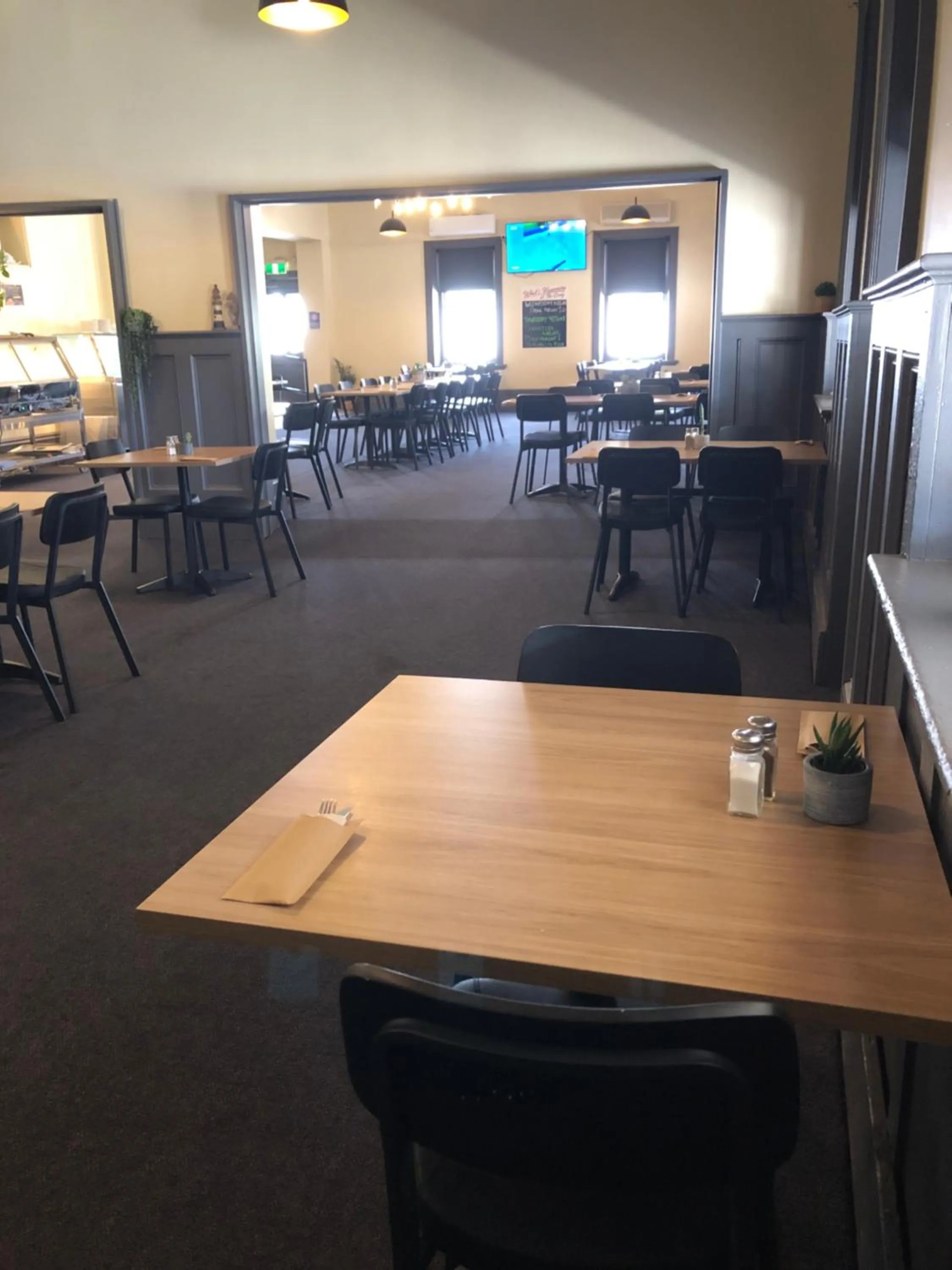Dining area in Cornucopia hotel