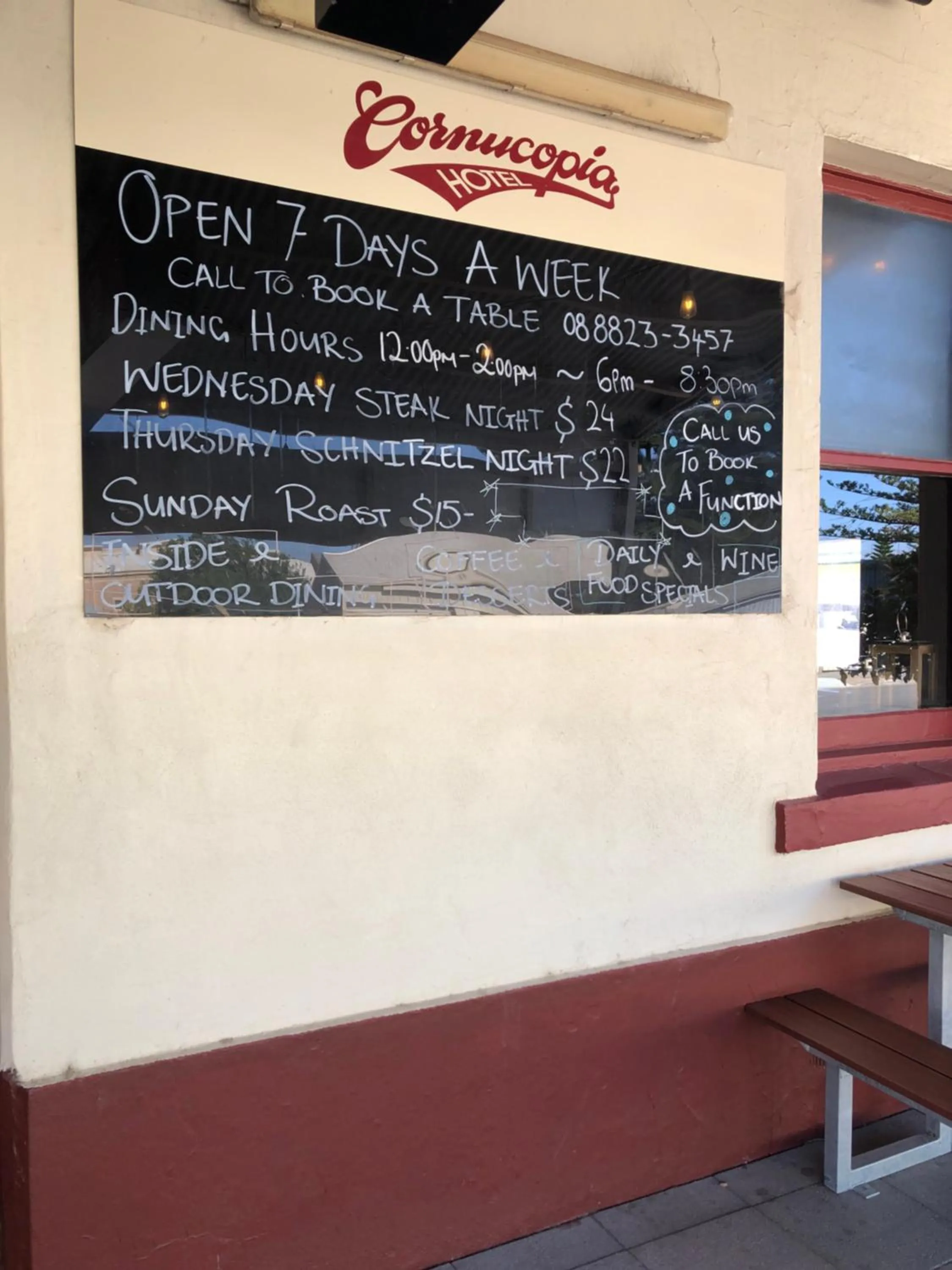 Property logo or sign in Cornucopia hotel