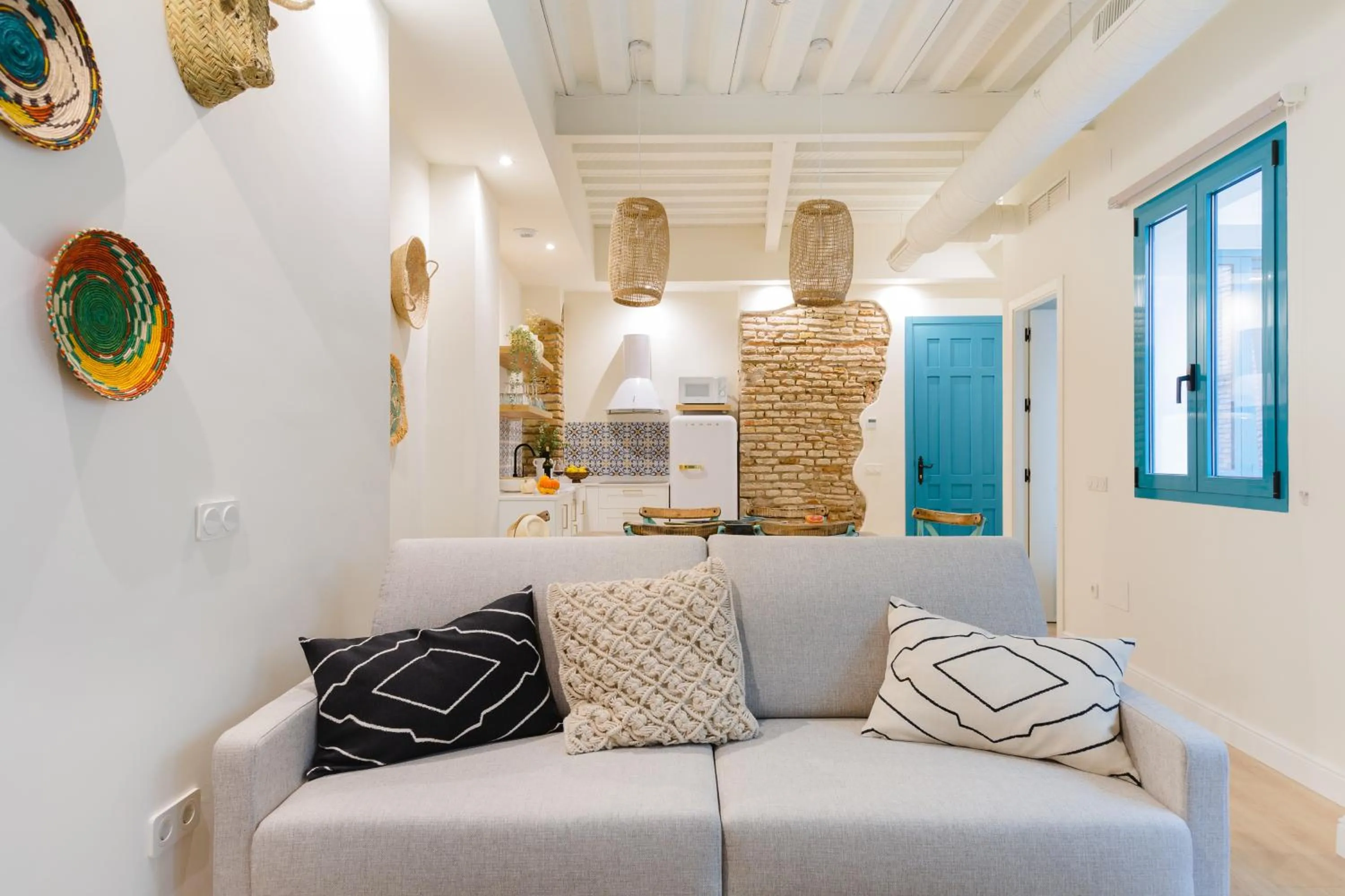 Living room in Atenea Malaga Apartments