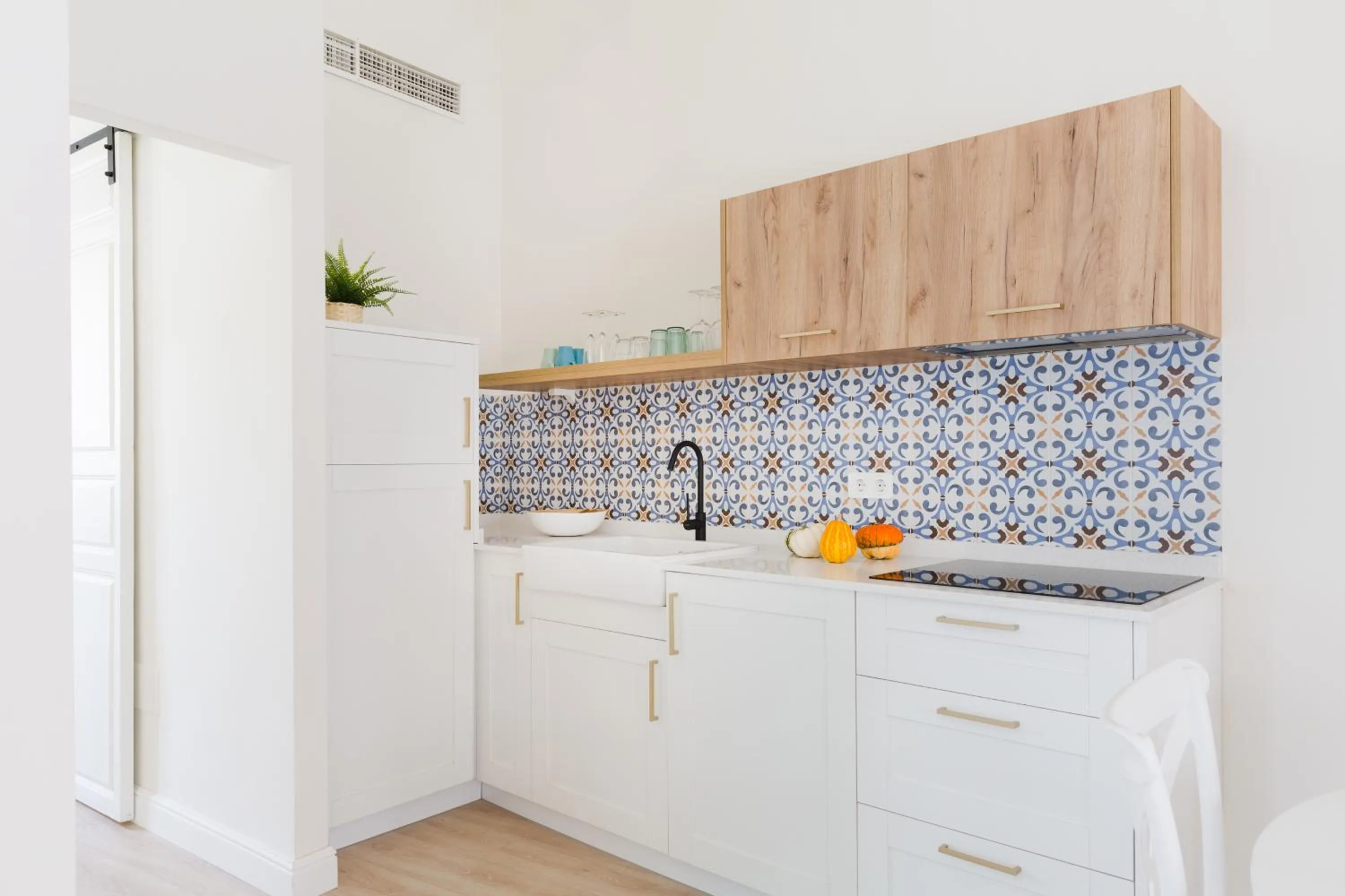 Kitchen or kitchenette in Atenea Malaga Apartments