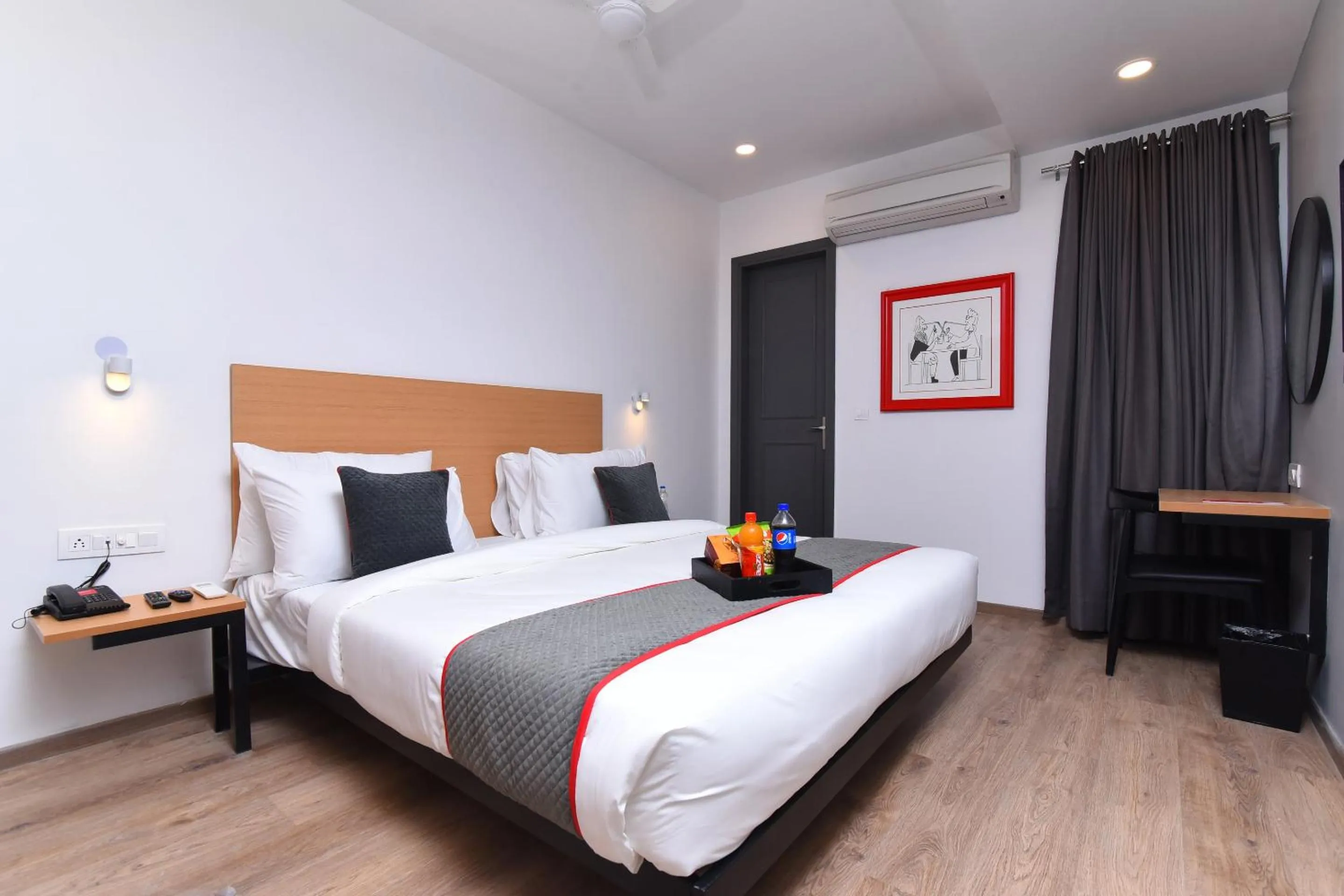 Bedroom, Bed in Townhouse Rudra Inn Near Chhatarpur Metro Station