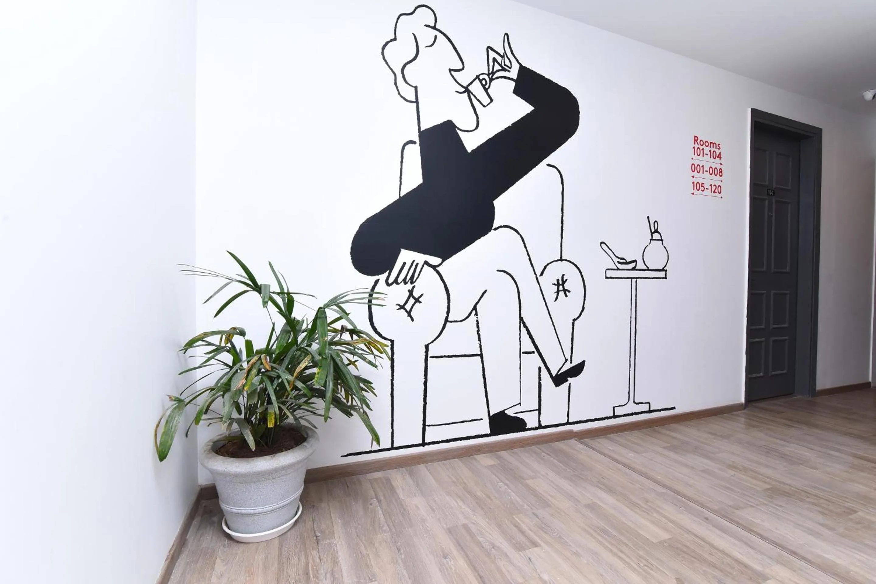 Lobby or reception in Townhouse Rudra Inn Near Chhatarpur Metro Station