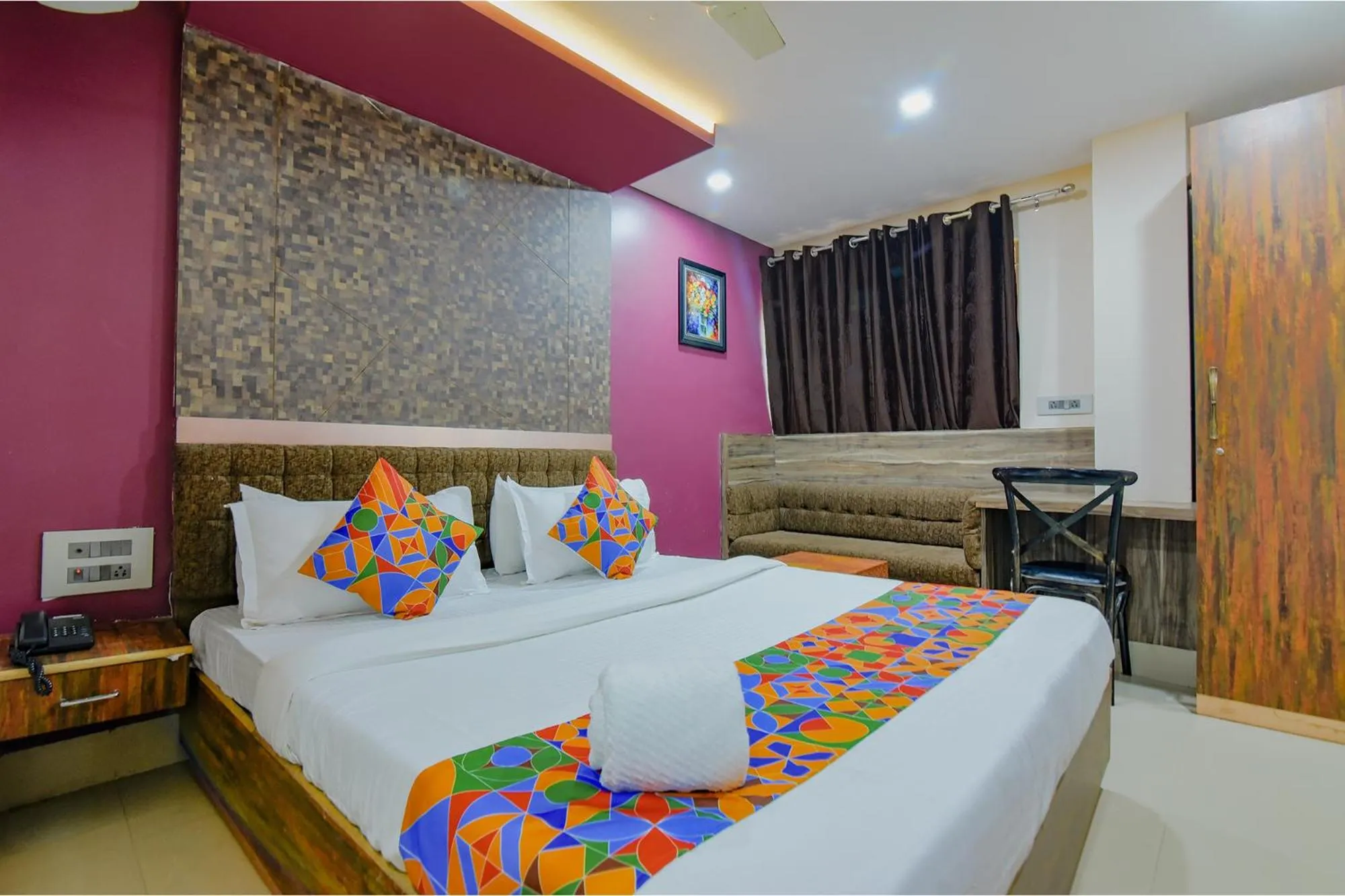 Bed in FabHotel Middleton Desire - Nr Niladri Vihar Square