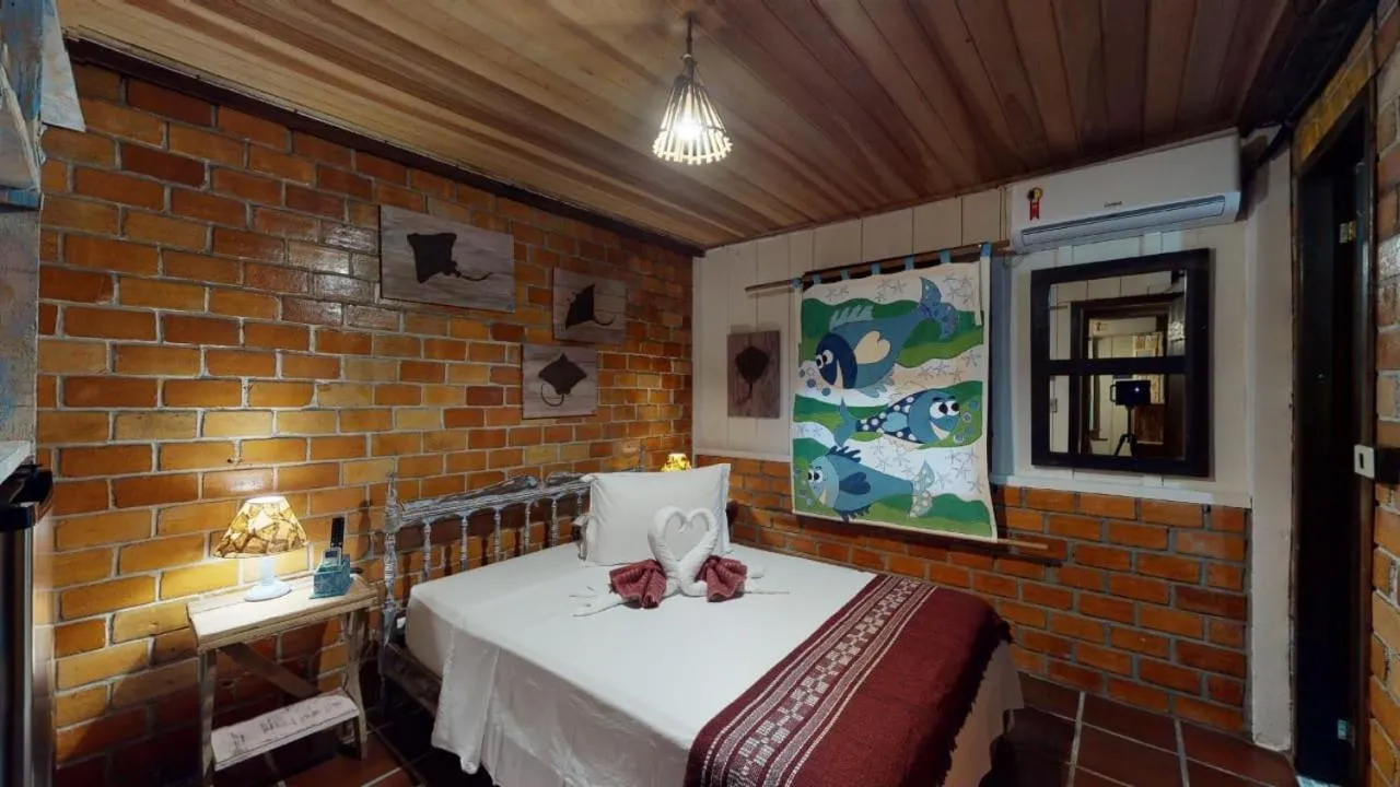 Bed in Hotel Pousada Praia do Farol